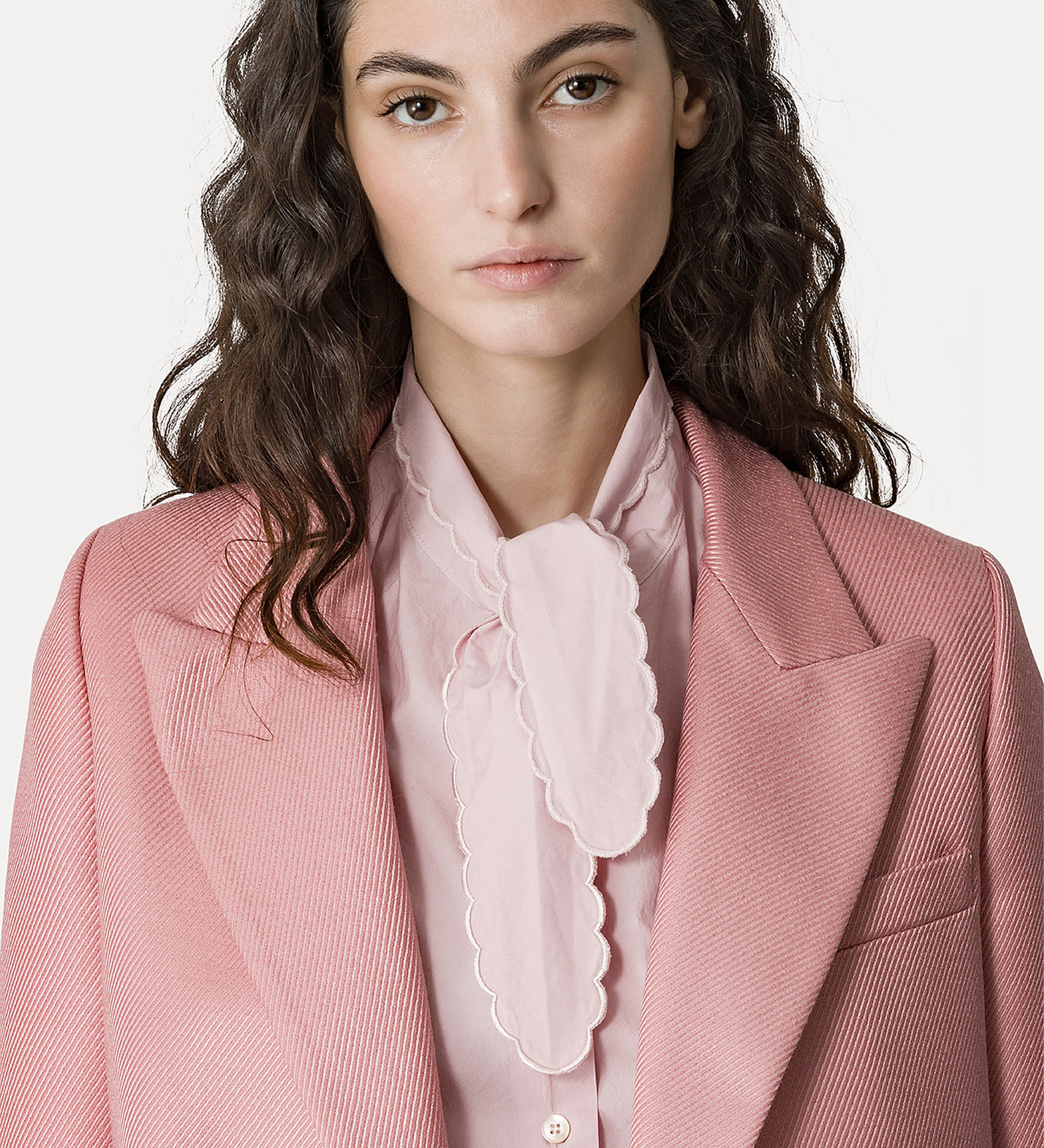 double–breasted jacket in couture twill | forte_forte