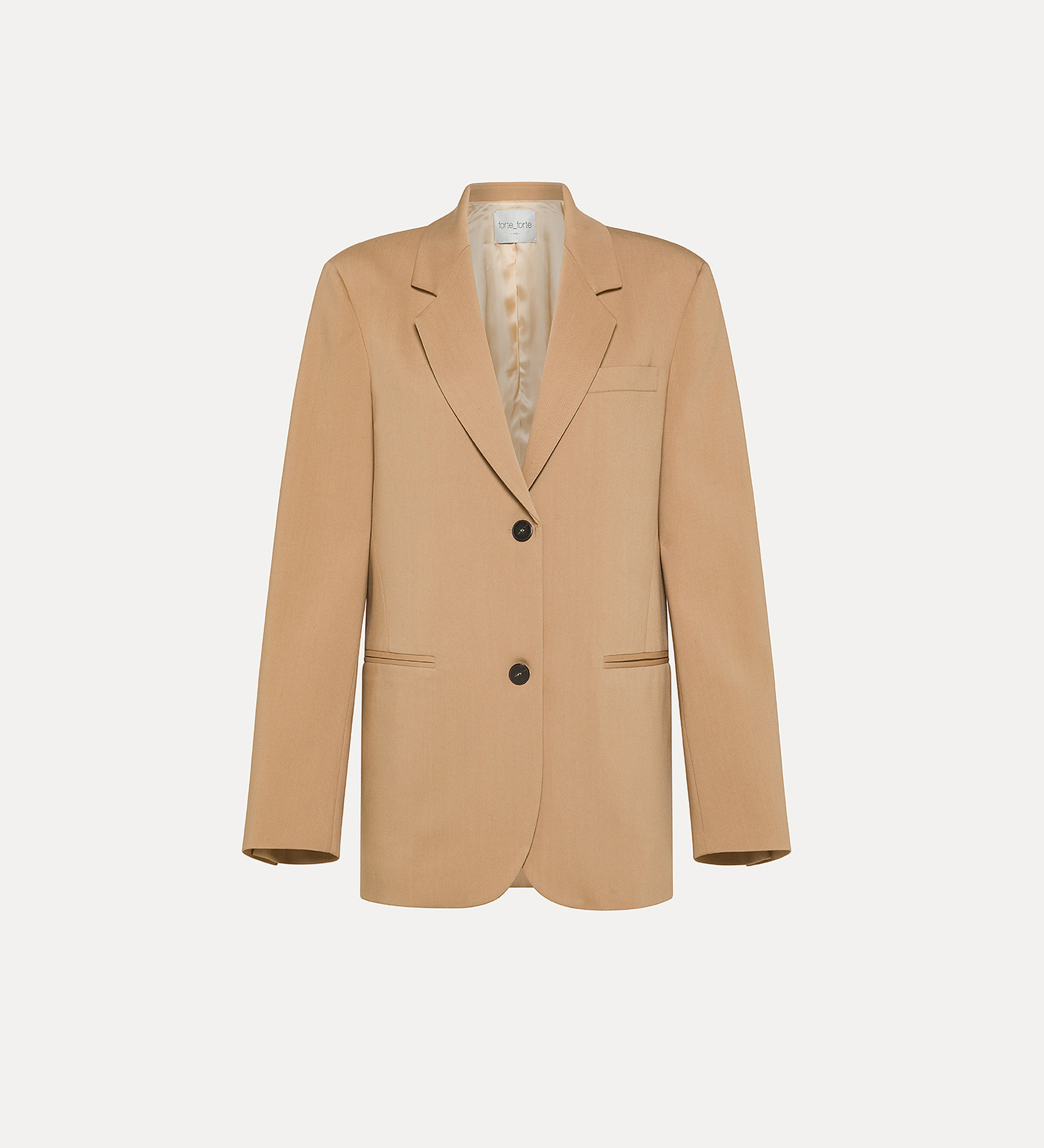 jacket in viscose–&–wool twill | forte_forte
