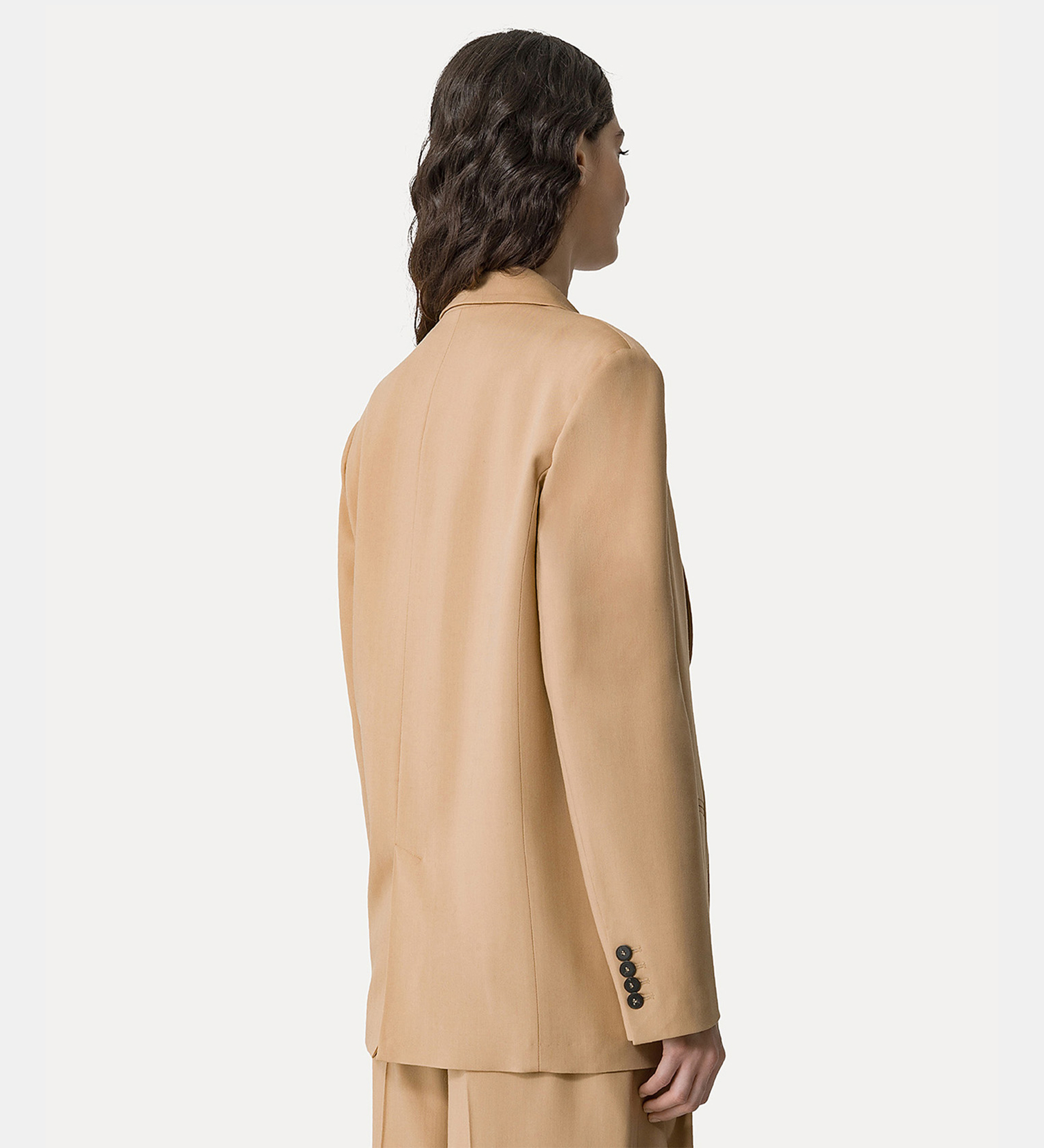 jacket in viscose–&–wool twill | forte_forte