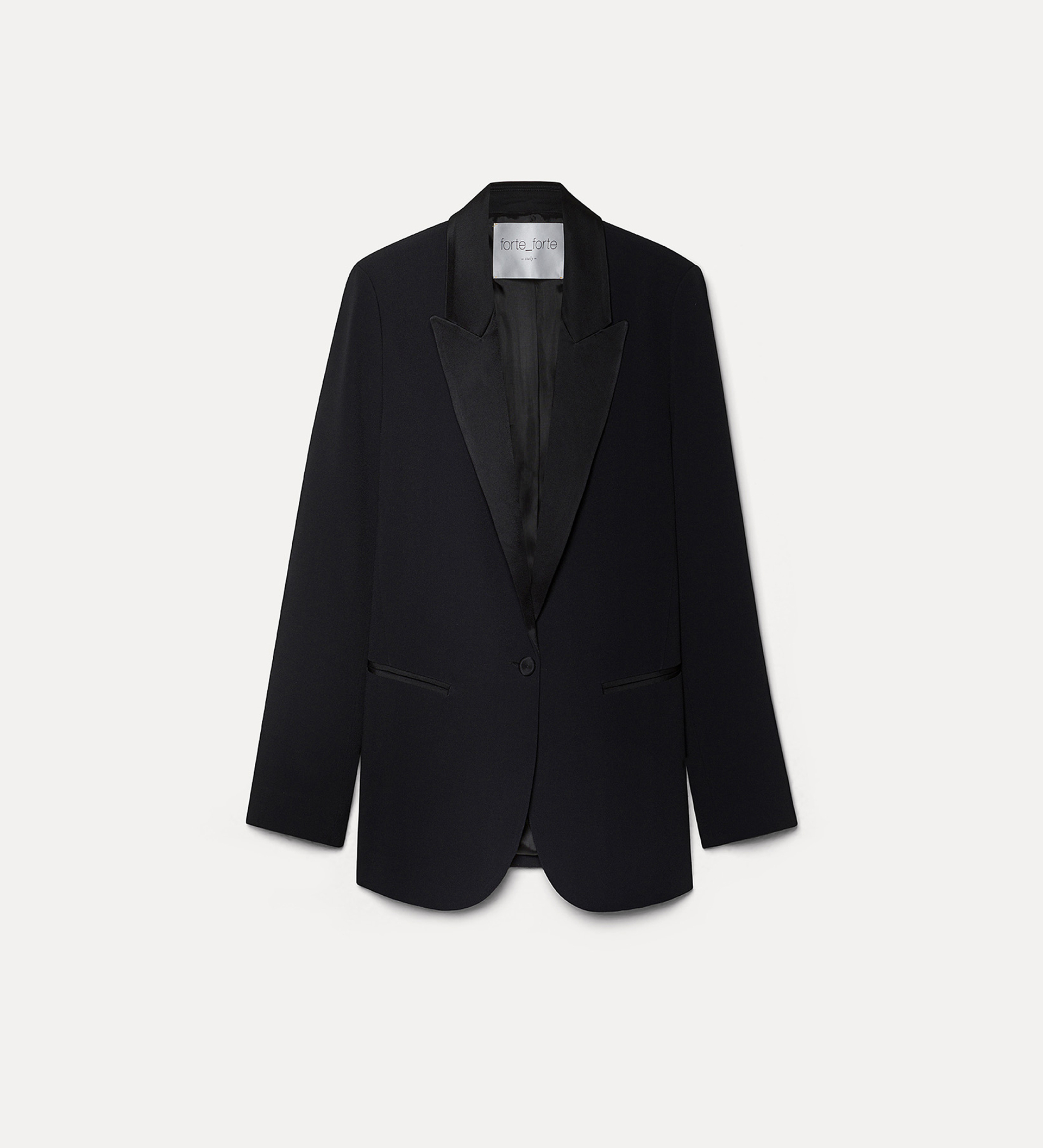 smoking jacket in enver satin | forte_forte
