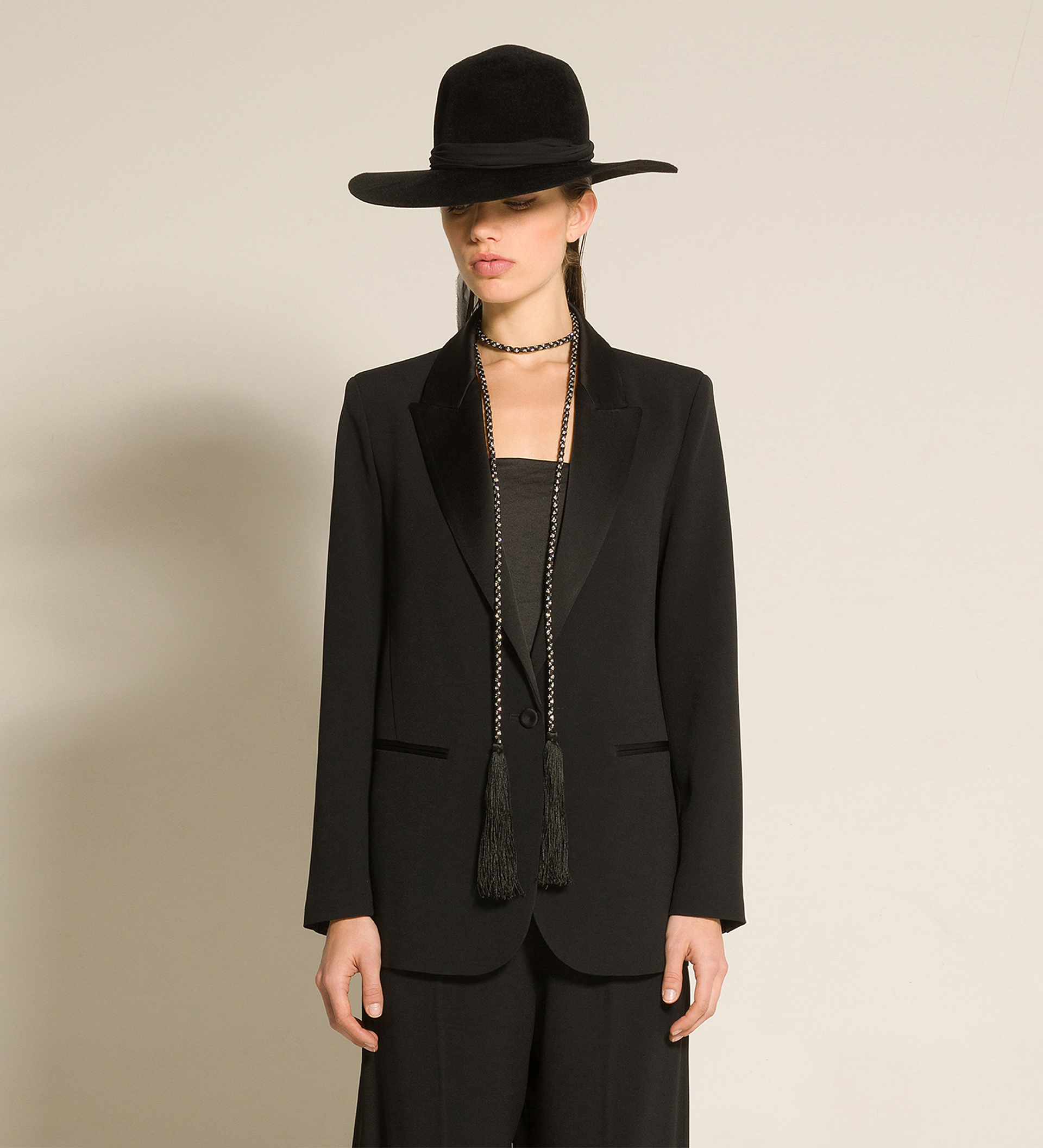 smoking jacket in enver satin | forte_forte