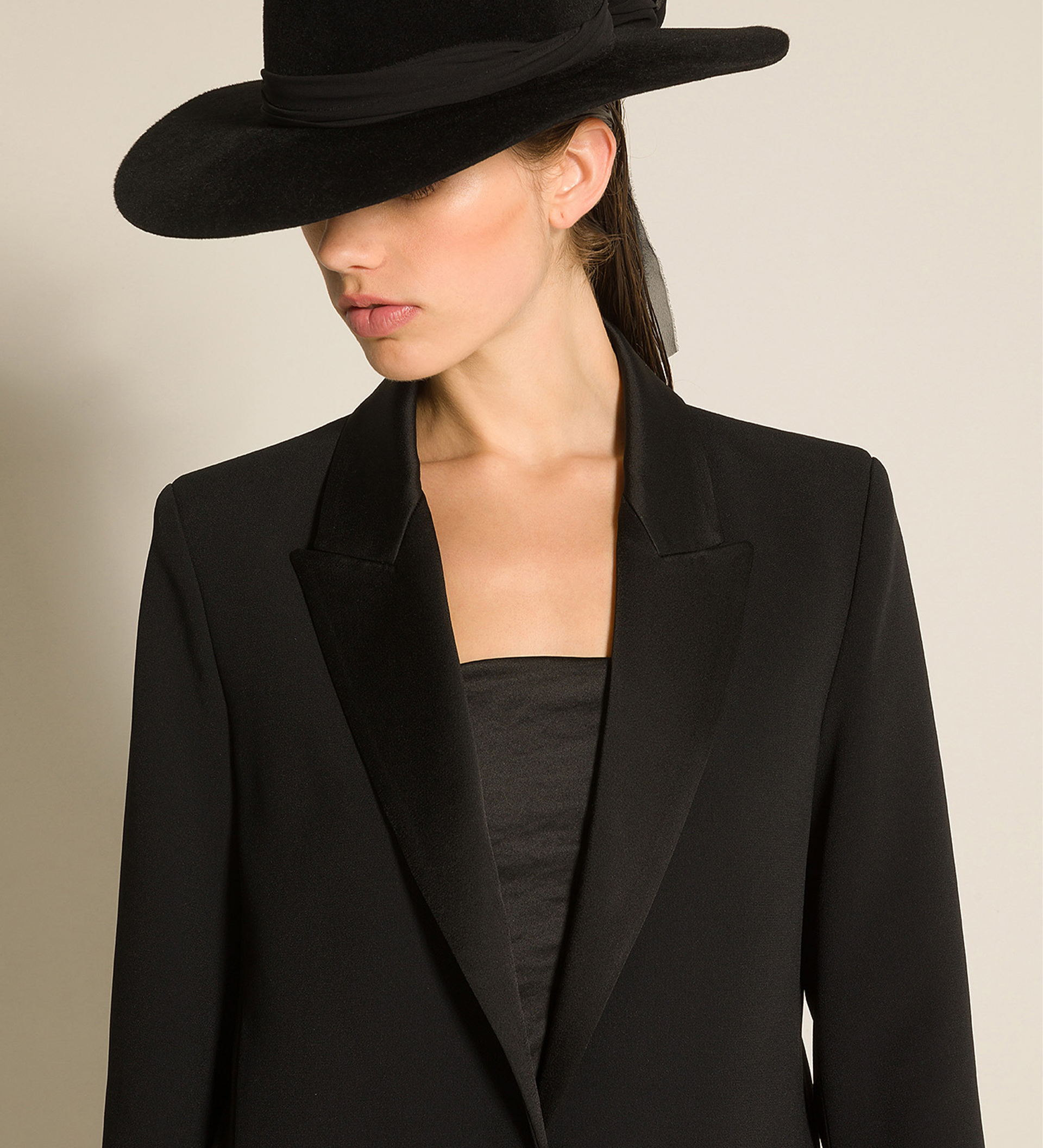 smoking jacket in enver satin | forte_forte