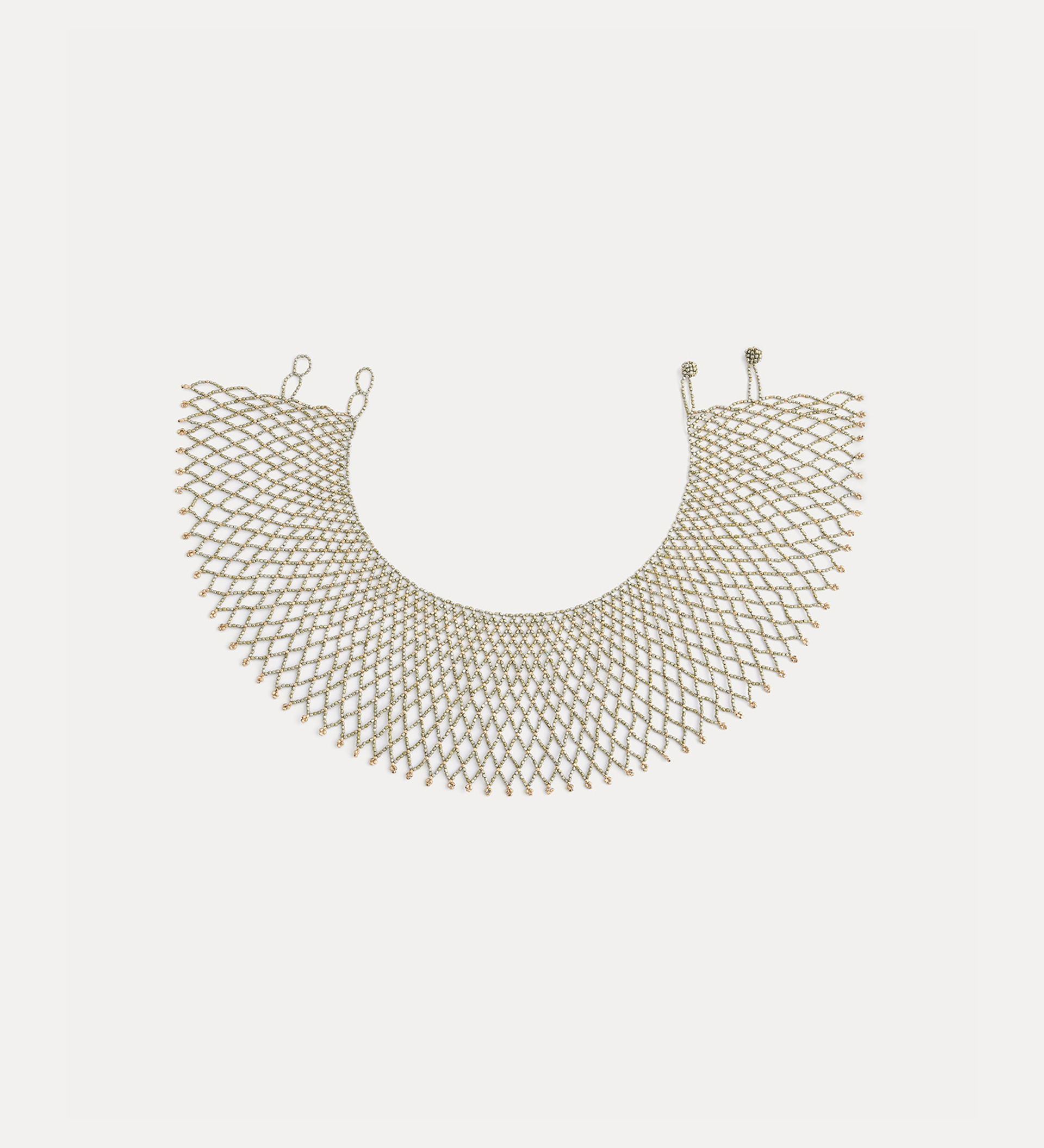 necklace with metallic beading | forte_forte