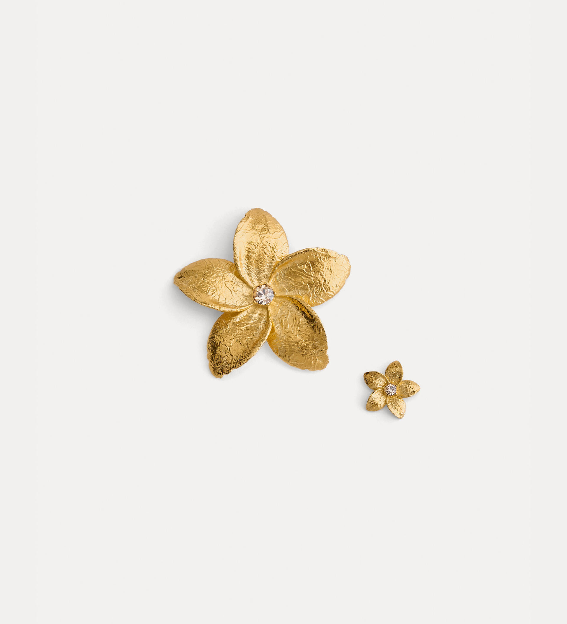 boucles d'oreilles sculptées fleur "frangipane" | forte_forte