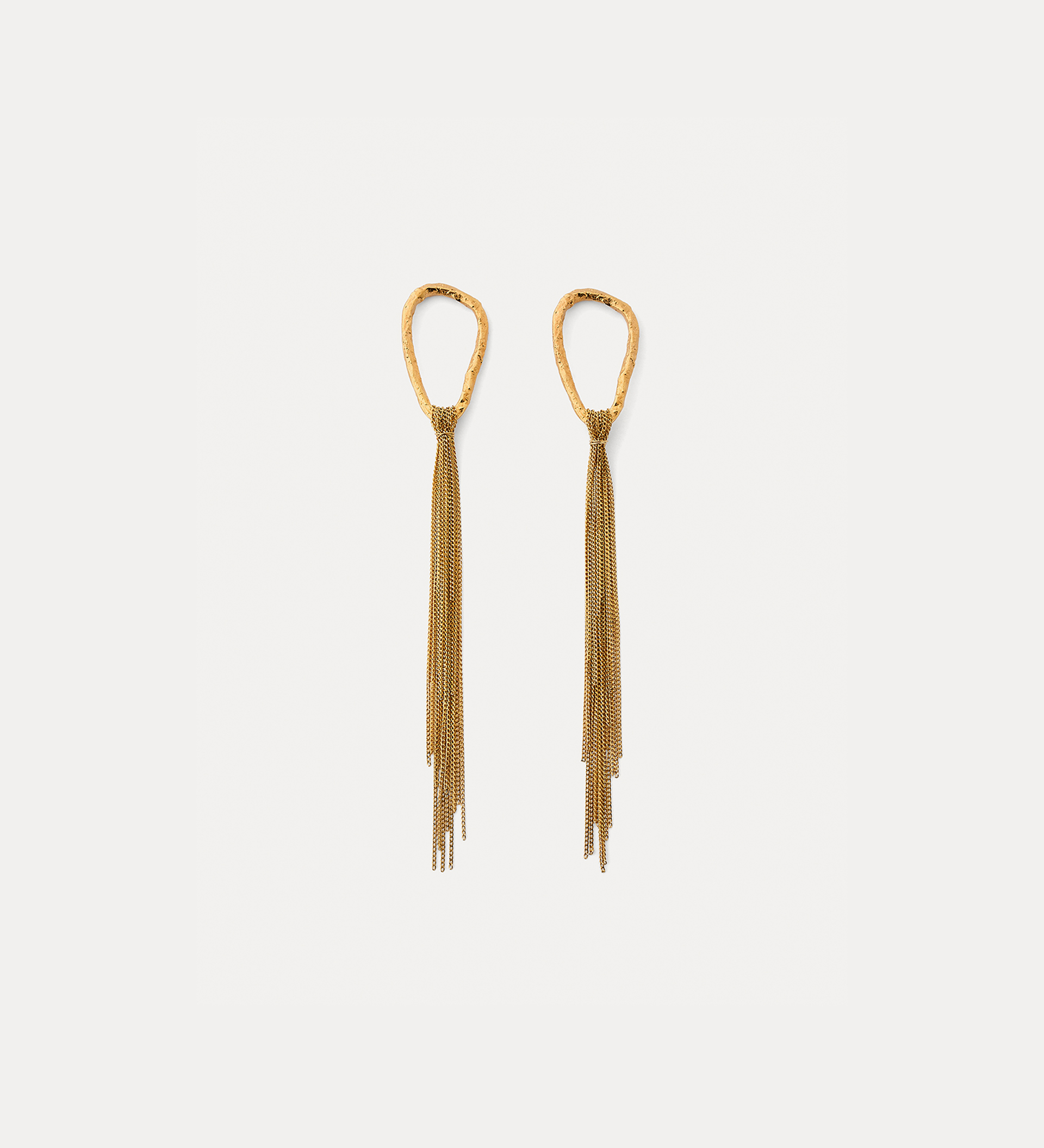 pair of sculpted fringe earrings | forte_forte