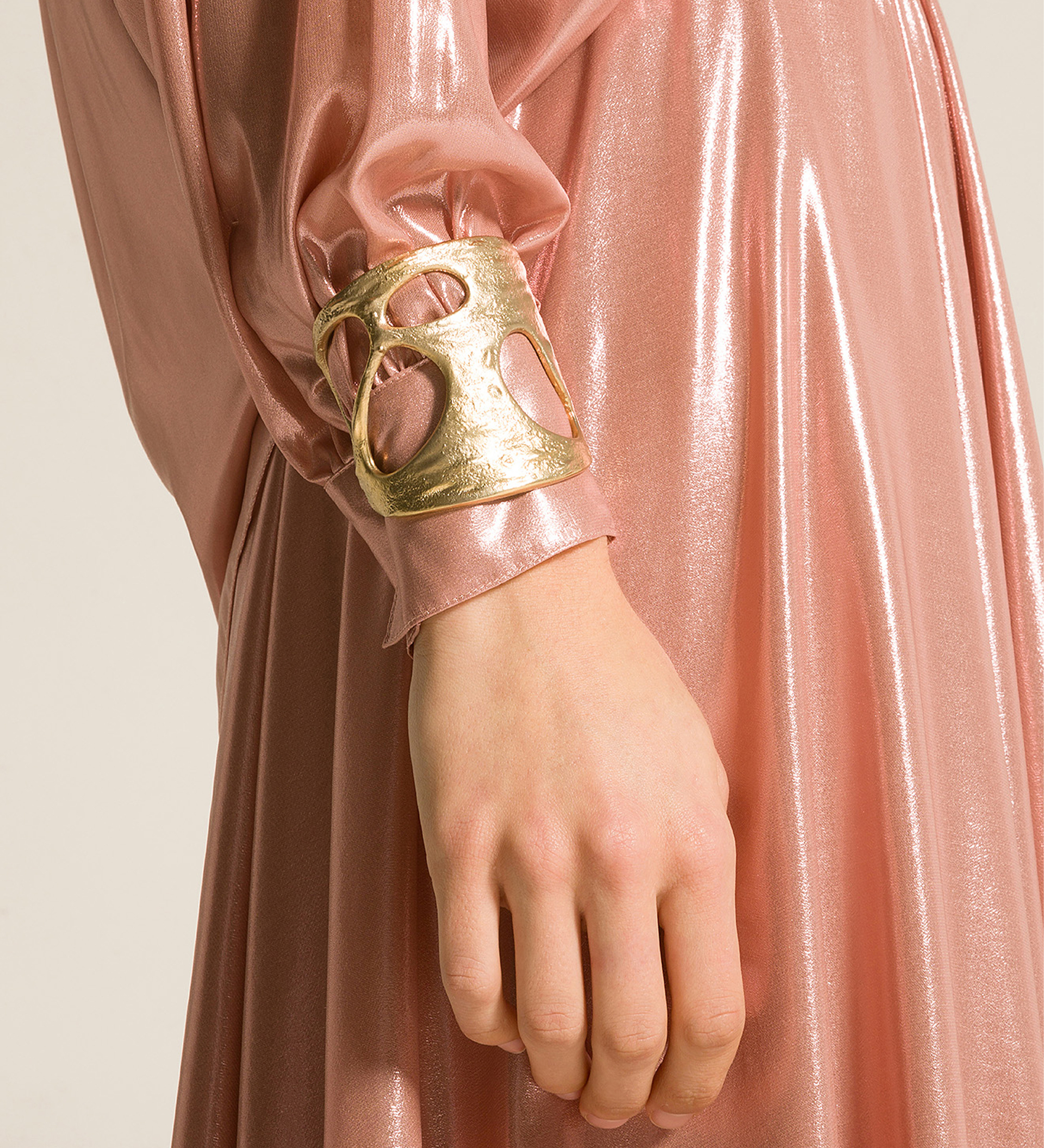 bracelet sculpture plaquées or 18 ct | forte_forte