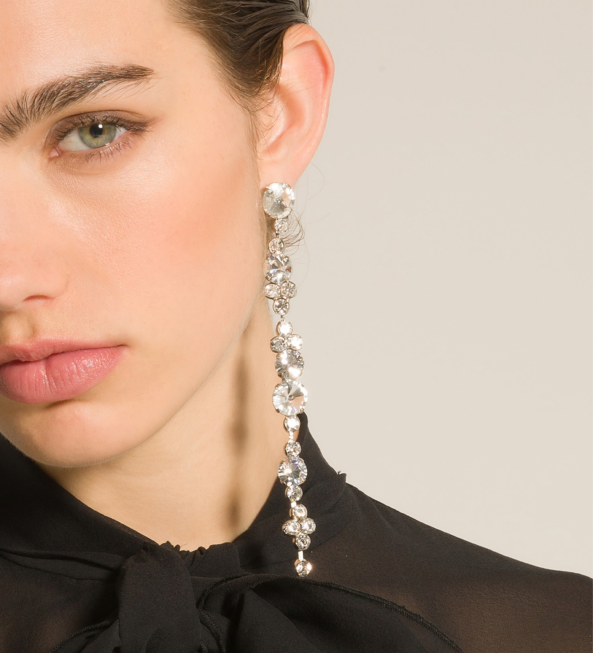orecchini pendente con strass  | forte_forte
