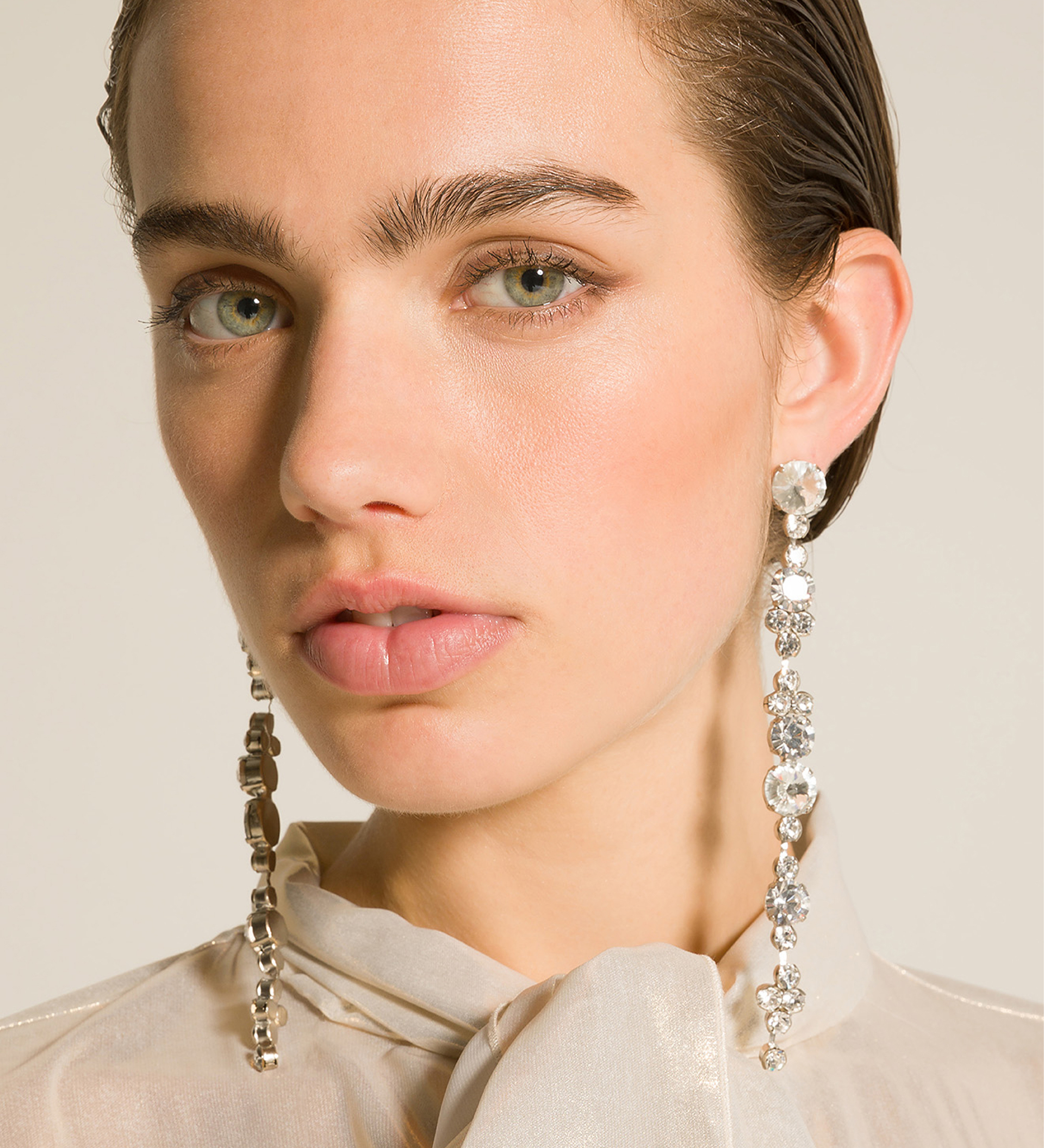 orecchini pendente con strass  | forte_forte