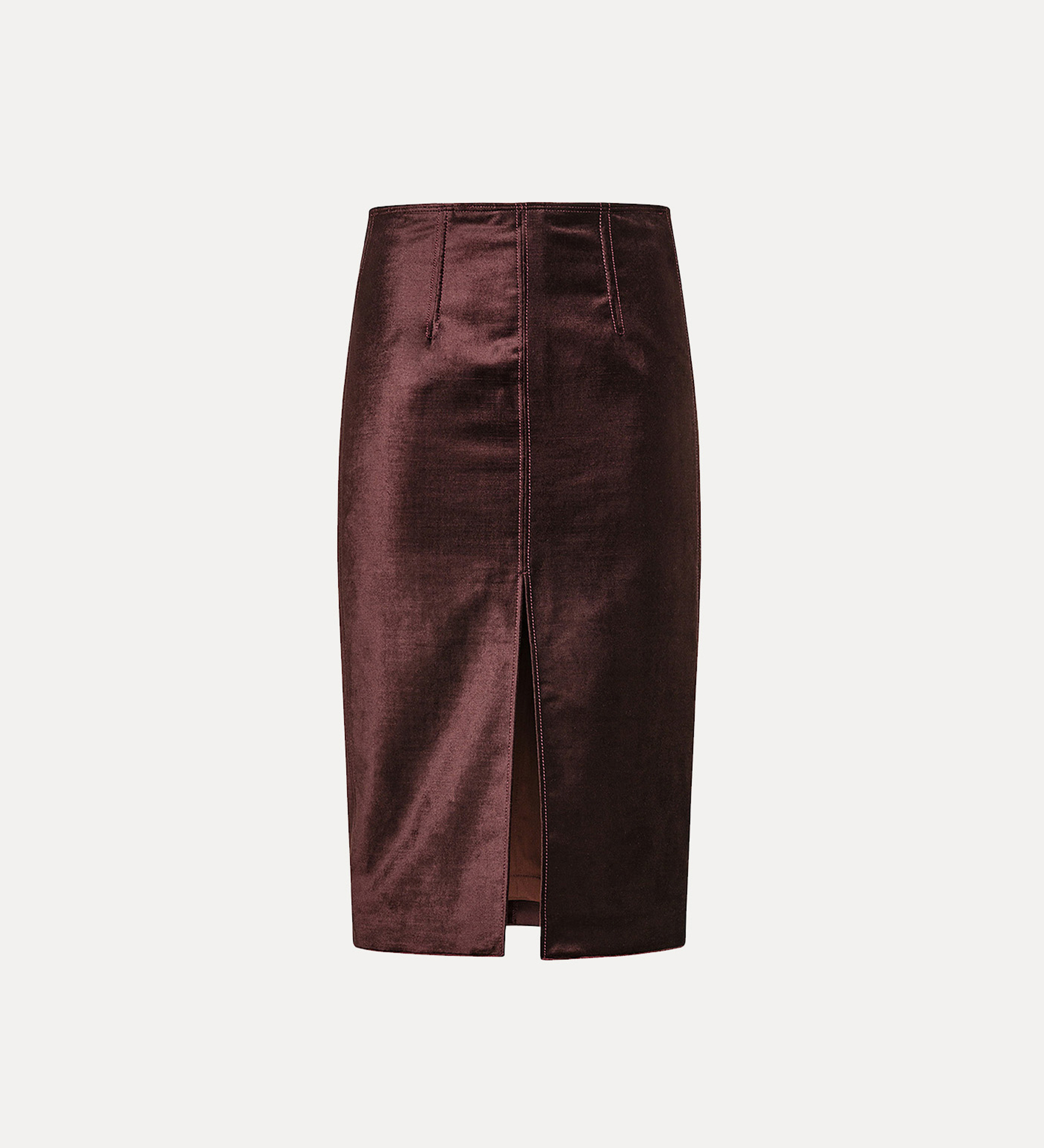 pencil skirt in stretchy velvet | forte_forte