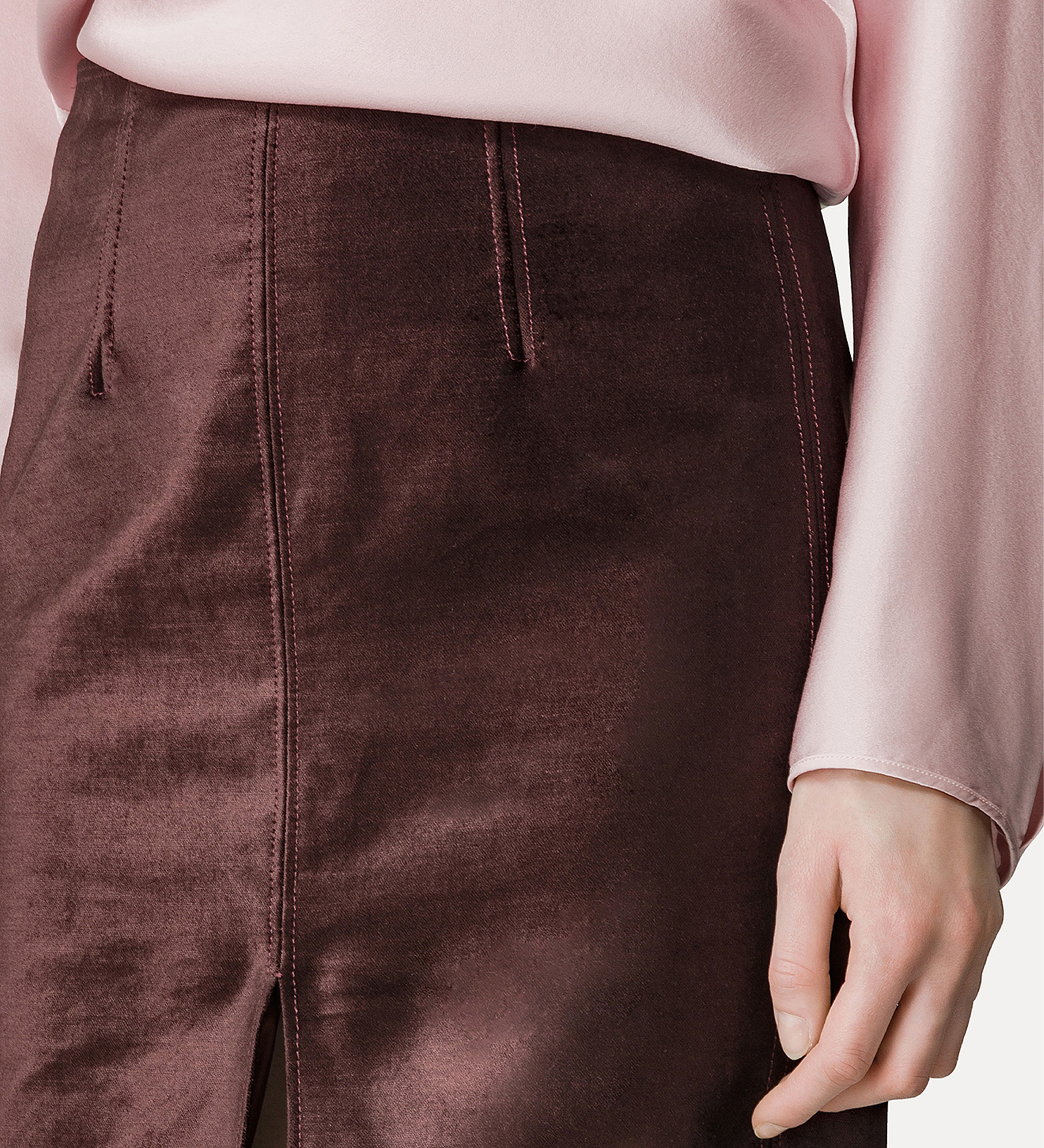 pencil skirt in stretchy velvet | forte_forte
