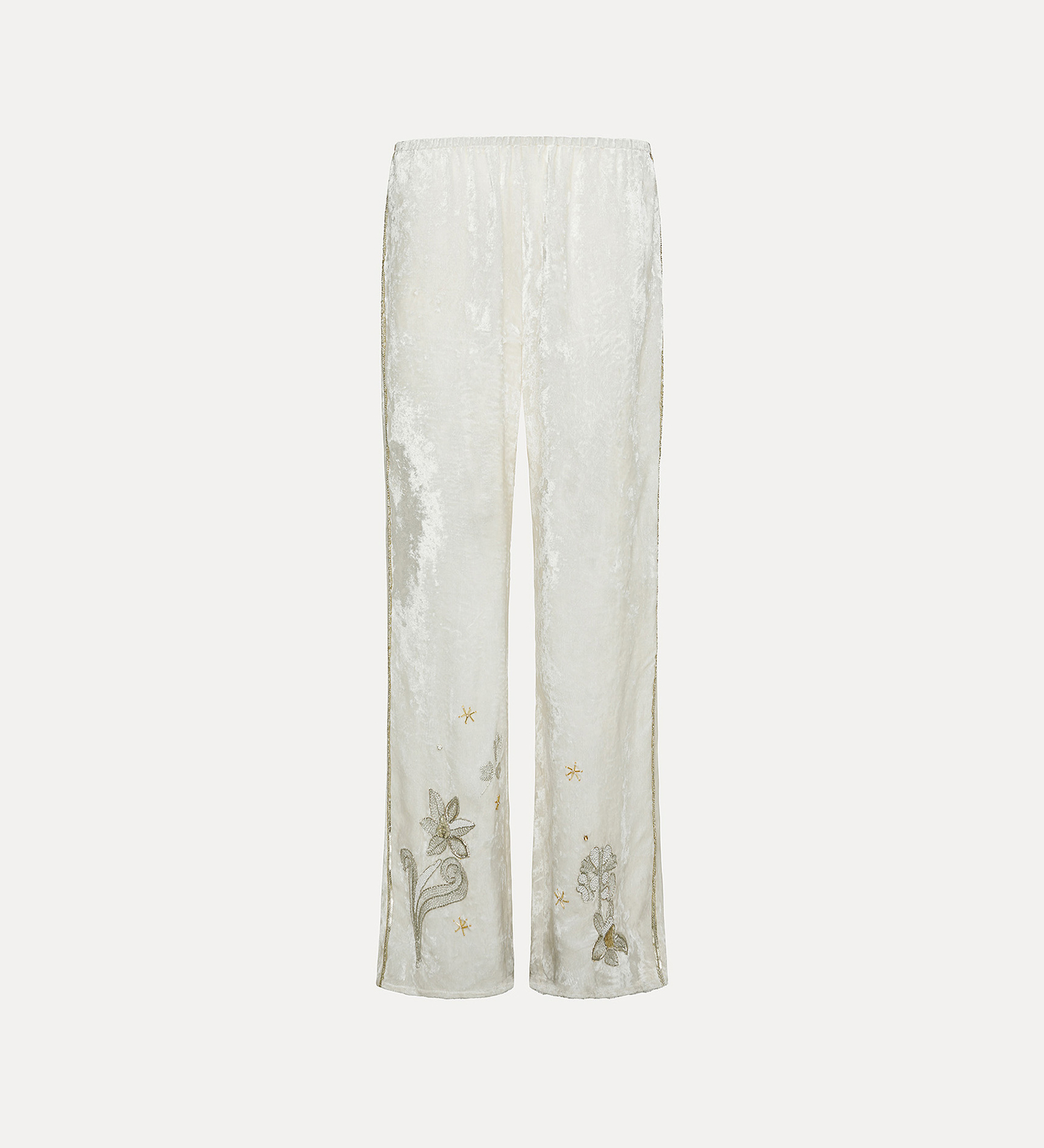 “frangipane gardens” velvet pyjama pants | forte_forte