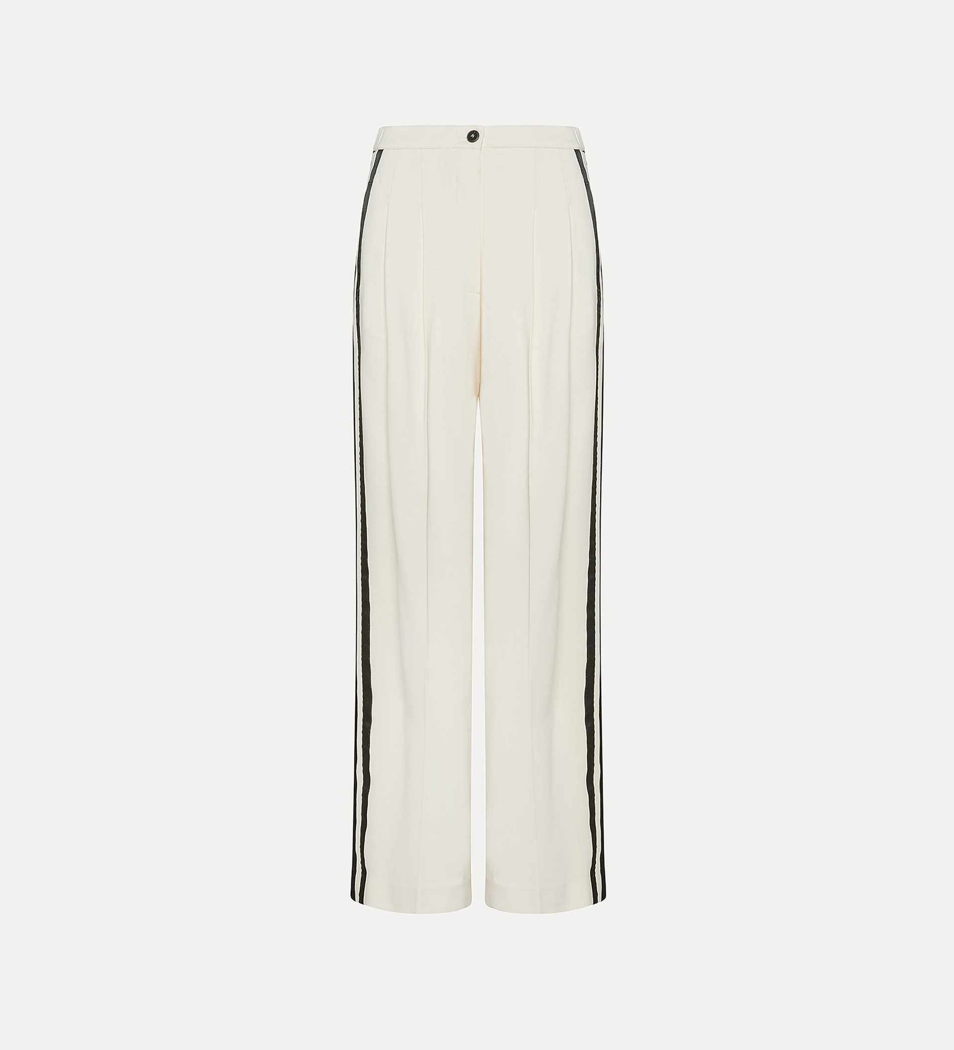 pleated pants in stretch crêpe cady | forte_forte