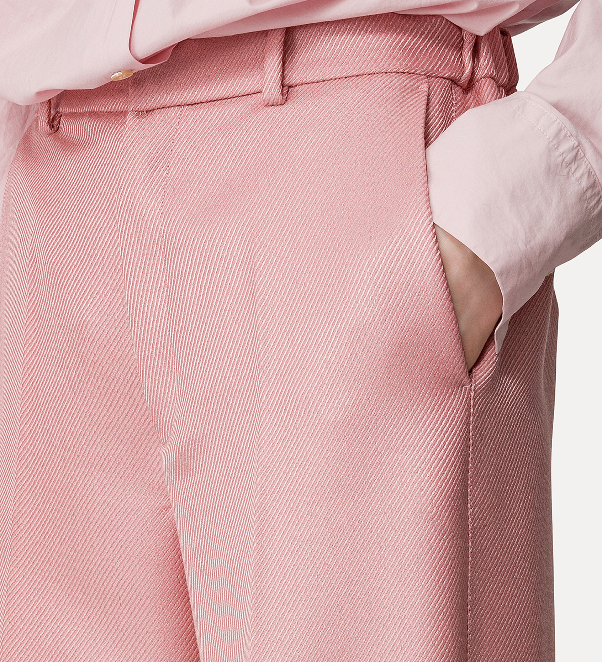 couture palazzo pants in a twill–weave fabric | forte_forte