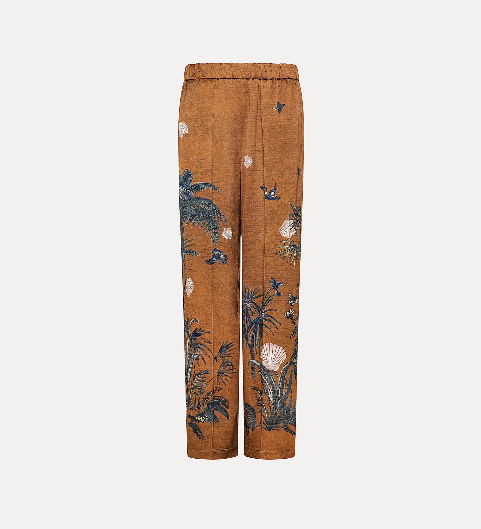 “sacred forest” trousers in satin envers | forte_forte