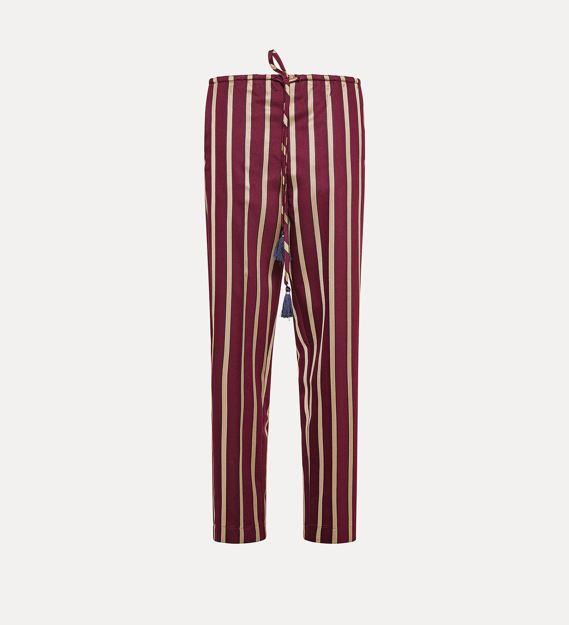 elasticated trousers in a wool and satin cloth | forte_forte
