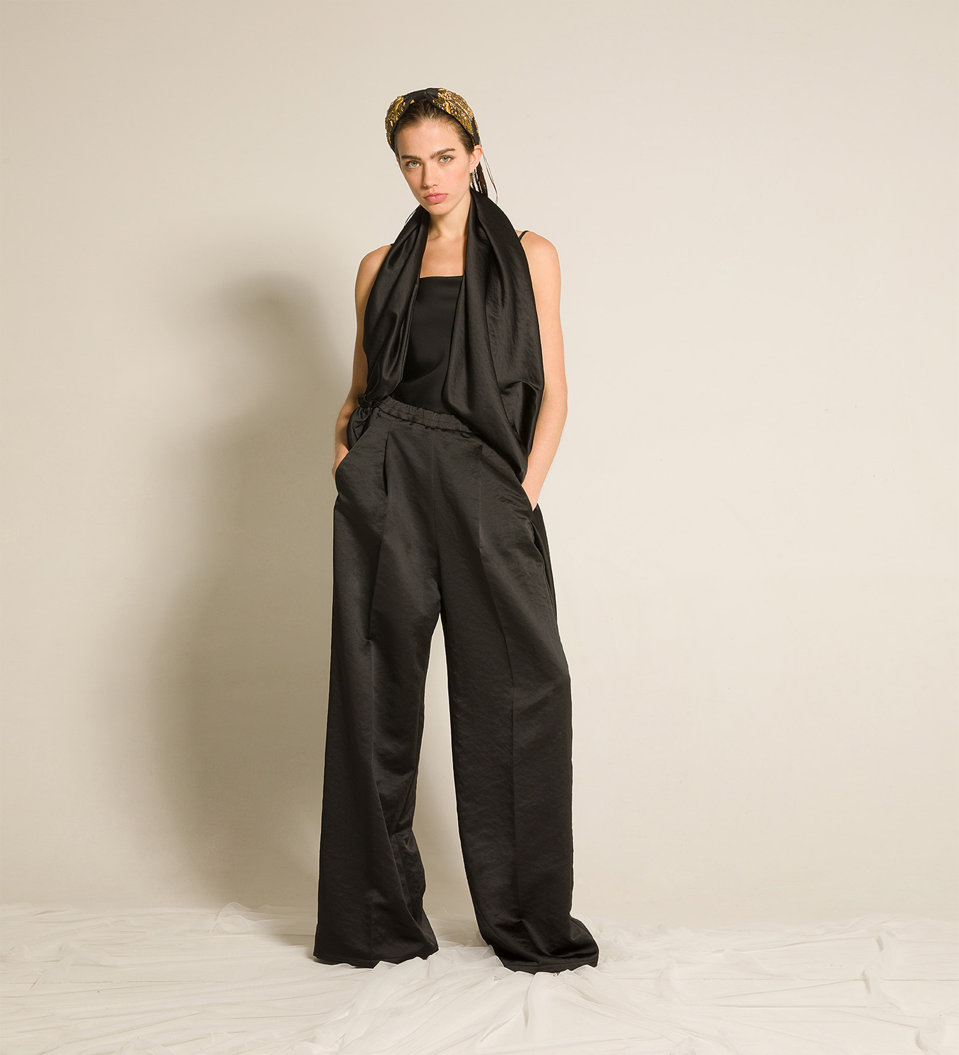 palazzo pants in contemporary duchesse | forte_forte
