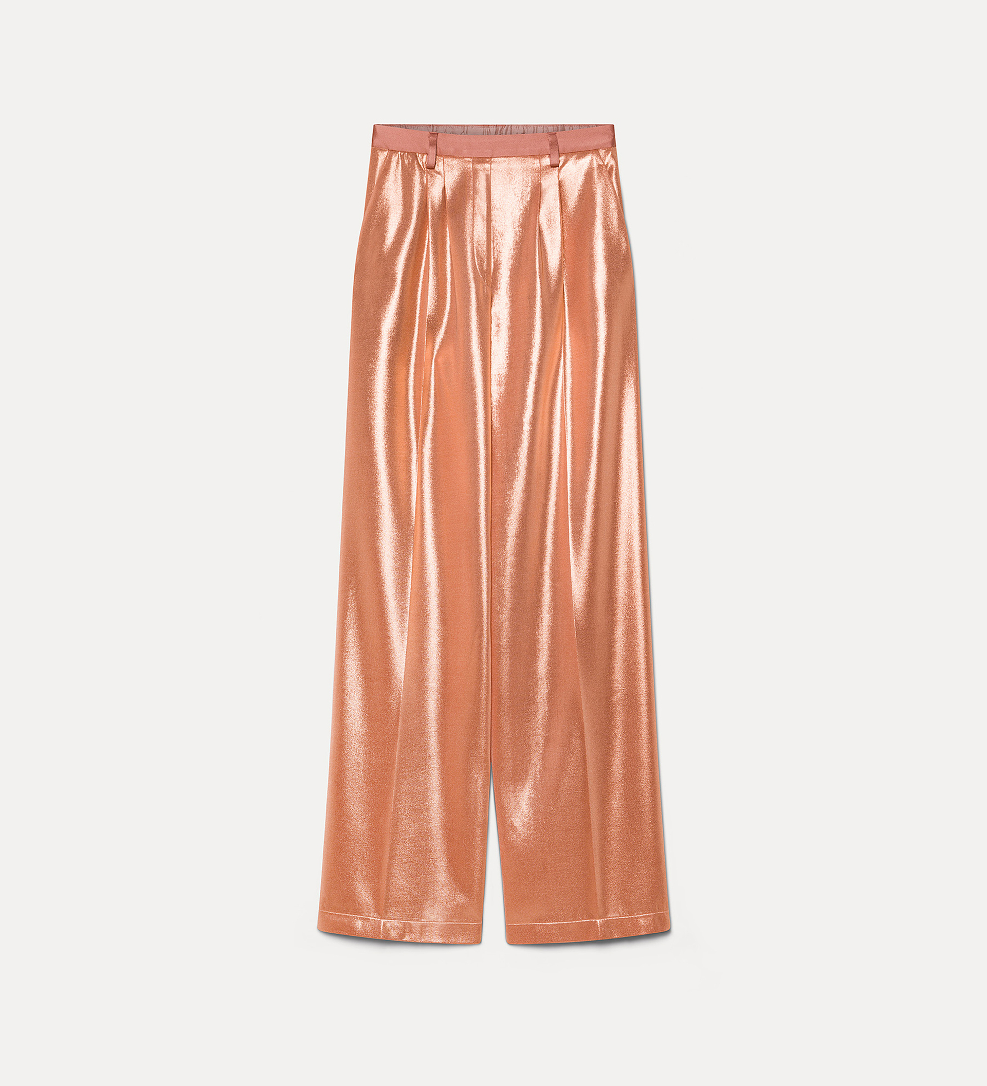 chic pants in laminated jersey | forte_forte