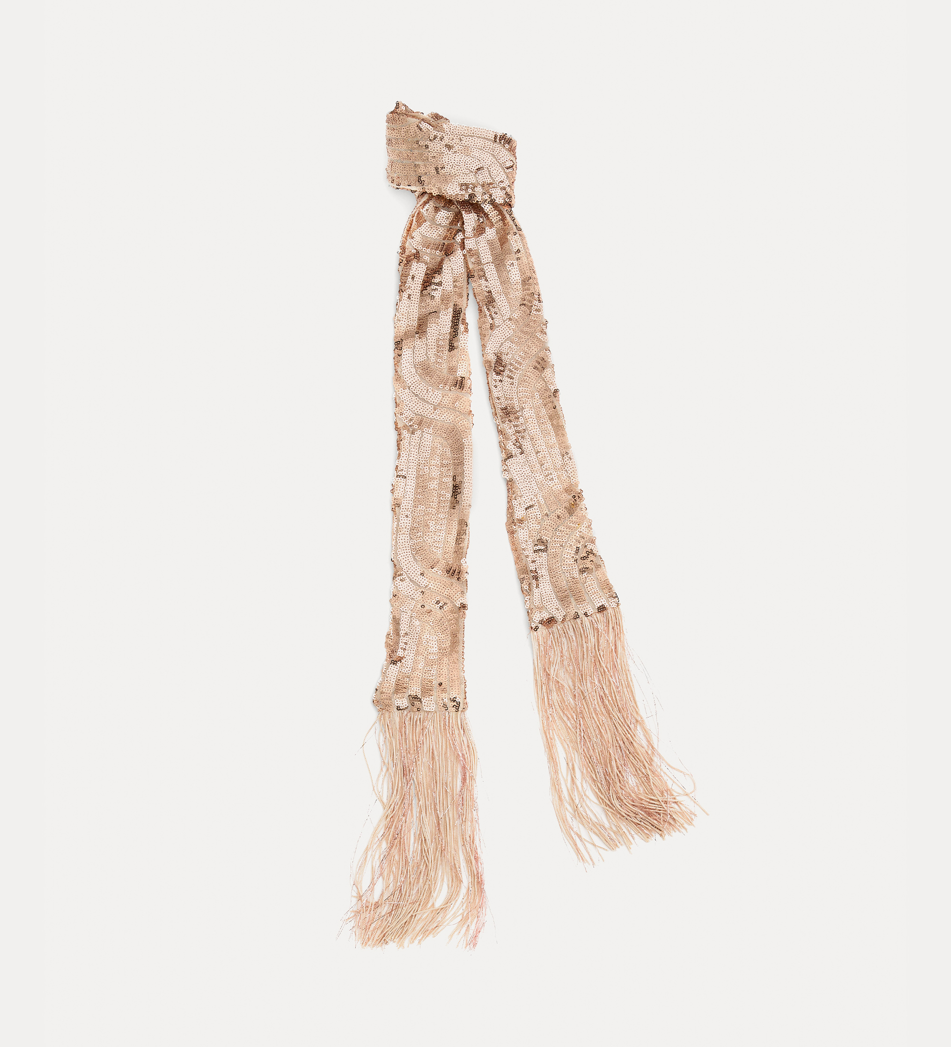 la sciarpa sottile in micro–paillettes | forte_forte