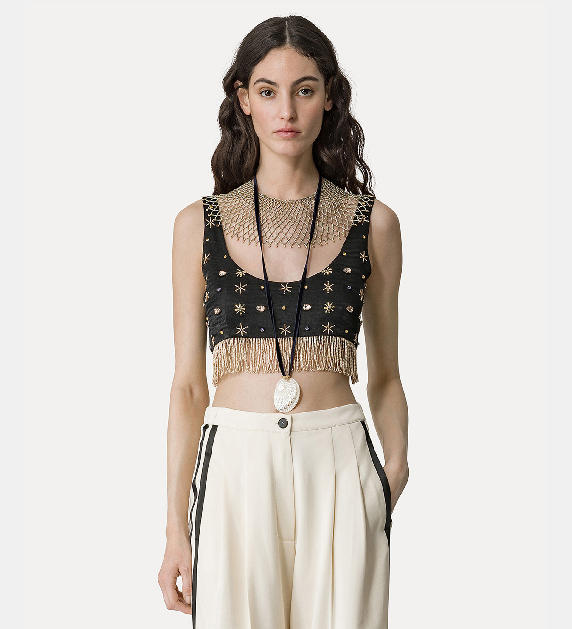 “the stars of bali” bralette in viscose satin | forte_forte