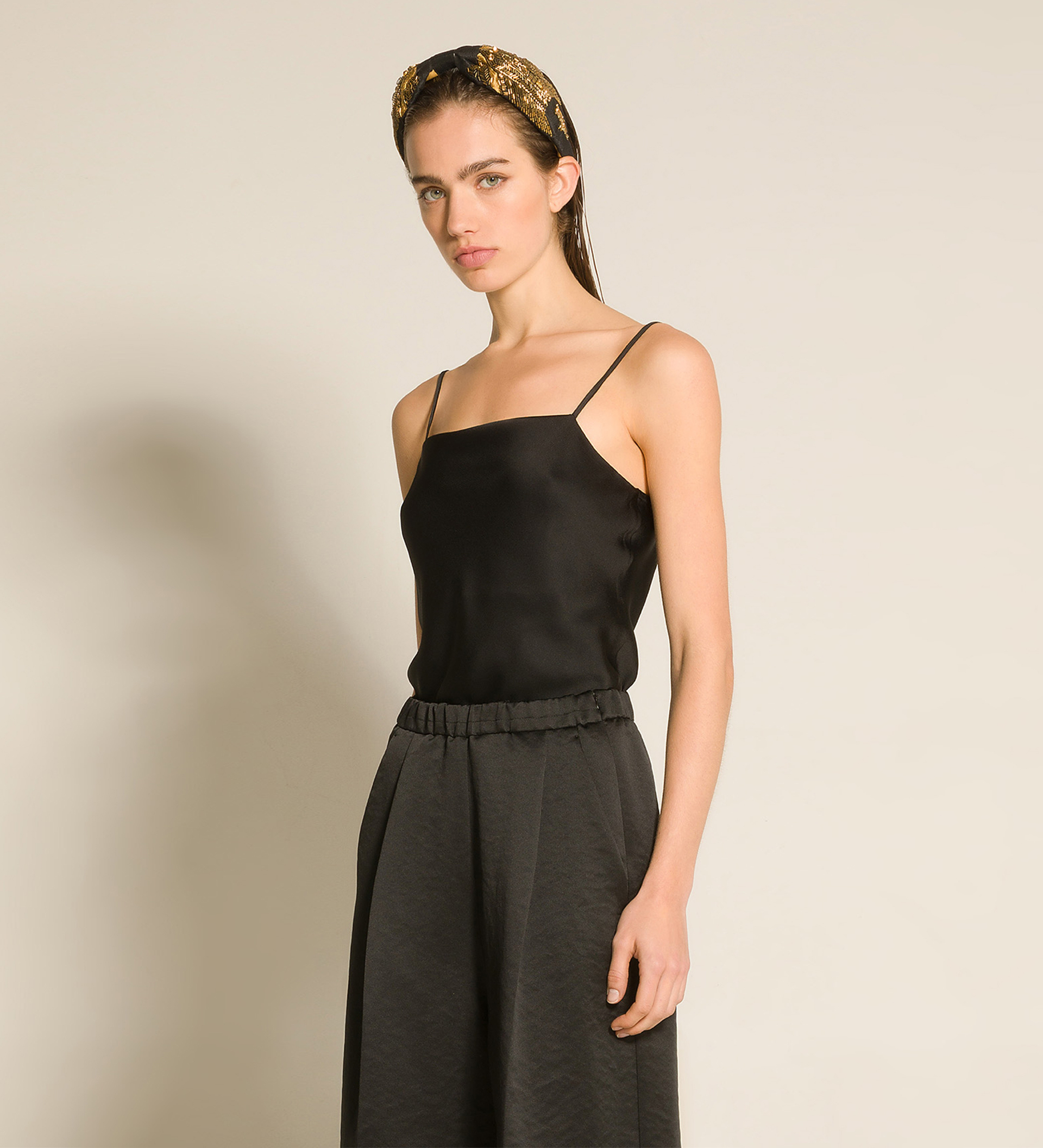 le top en satin enver | forte_forte