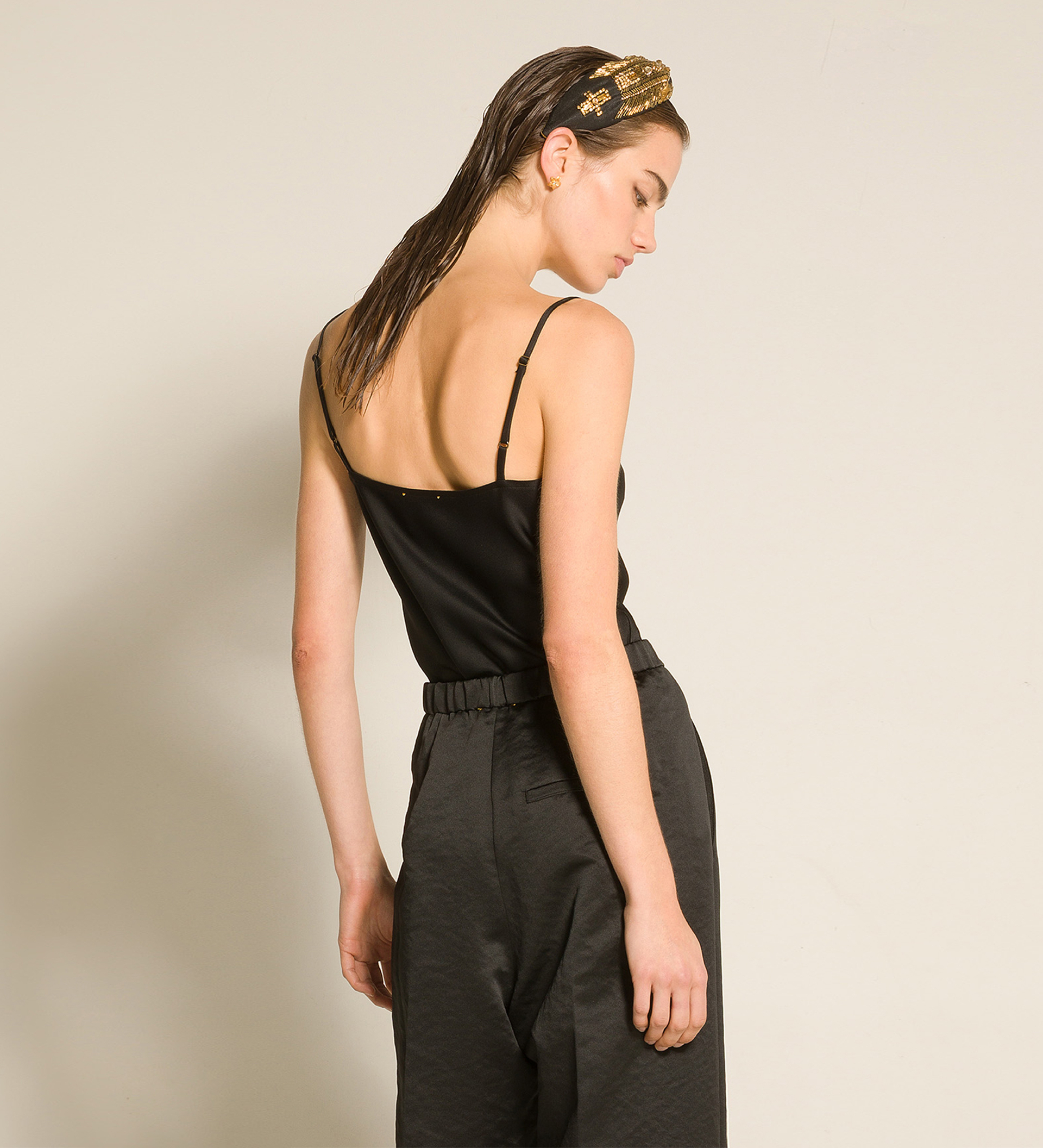 le top en satin enver | forte_forte