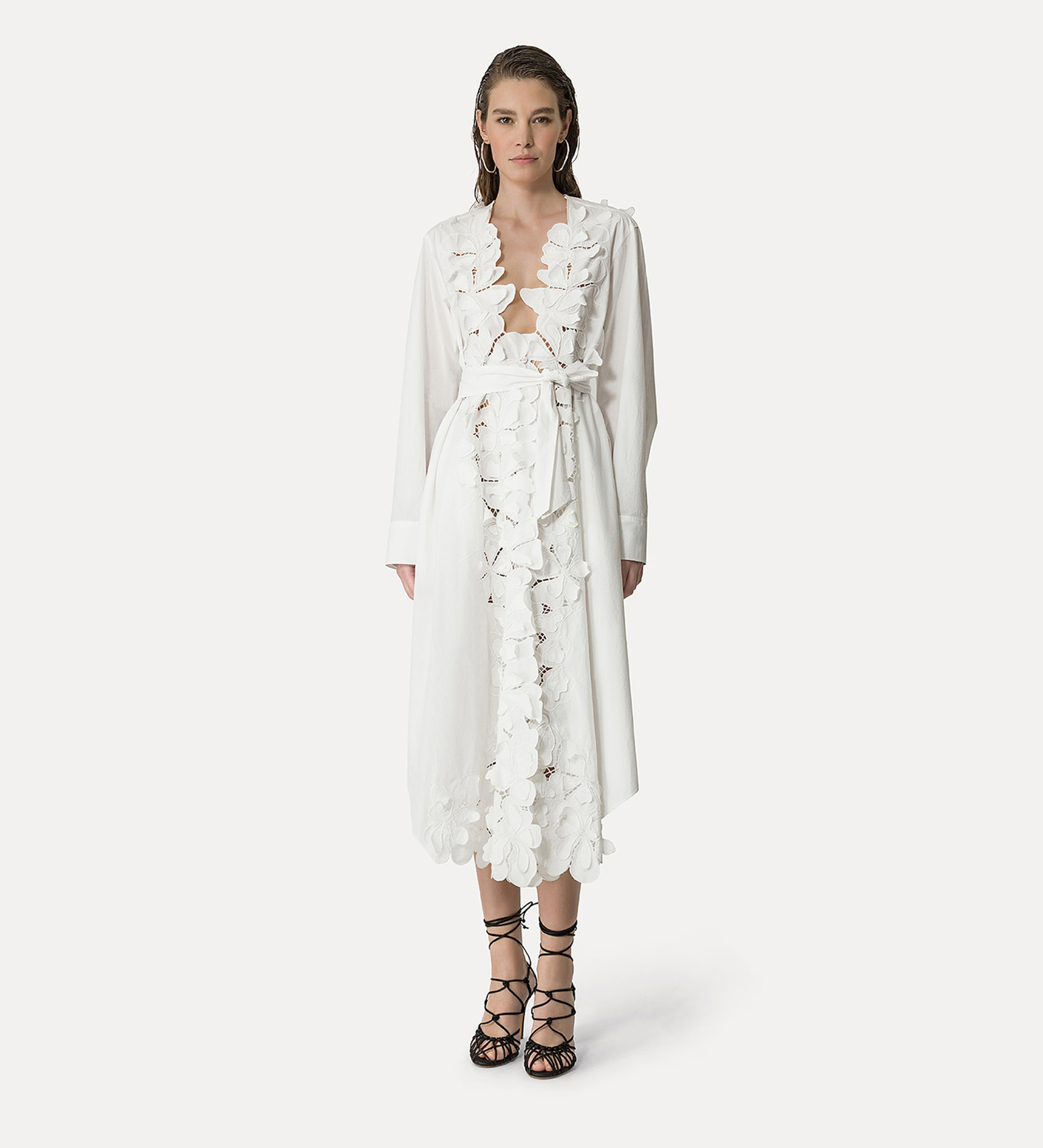 robe en popeline de coton | forte_forte