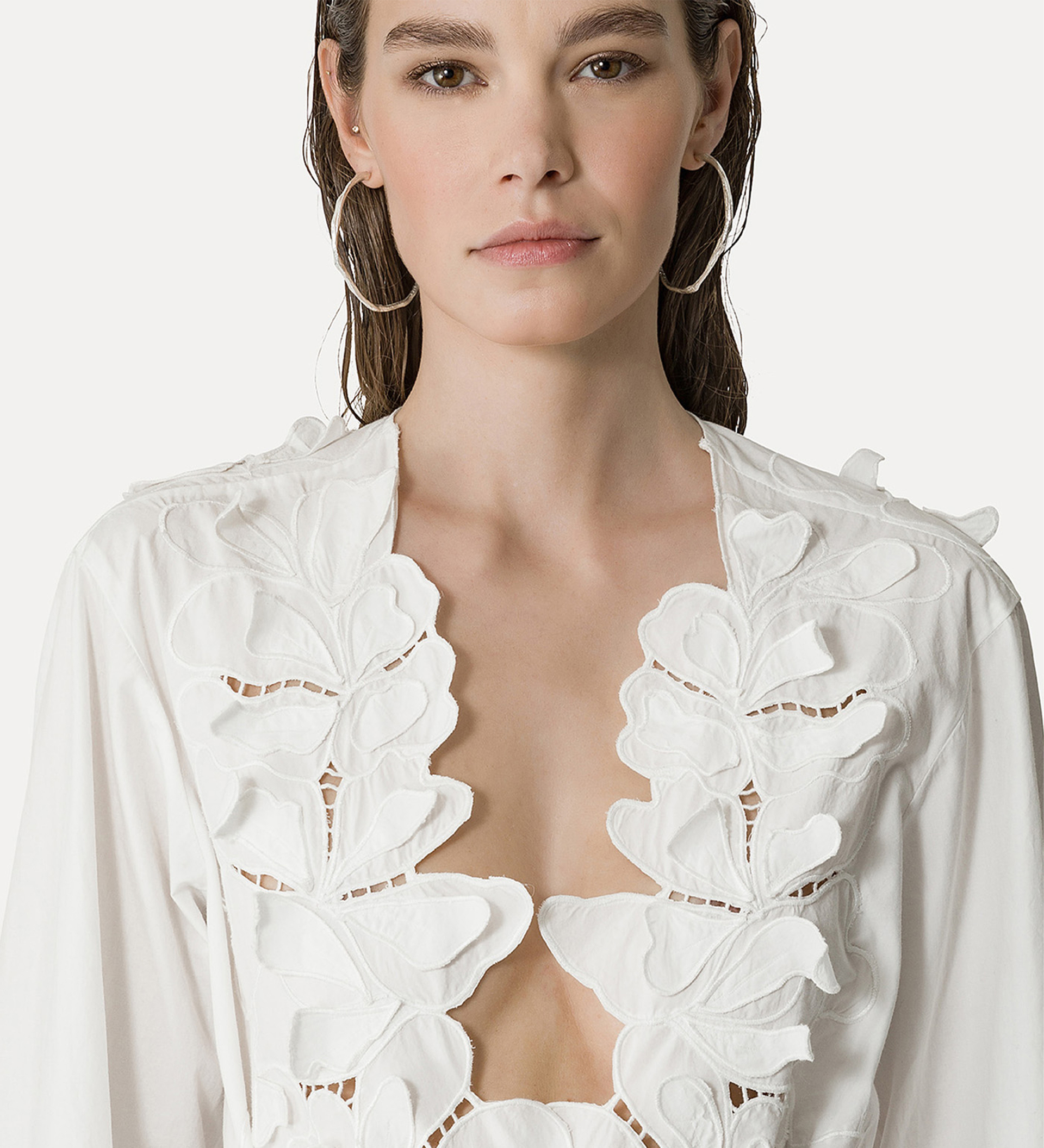 robe en popeline de coton | forte_forte