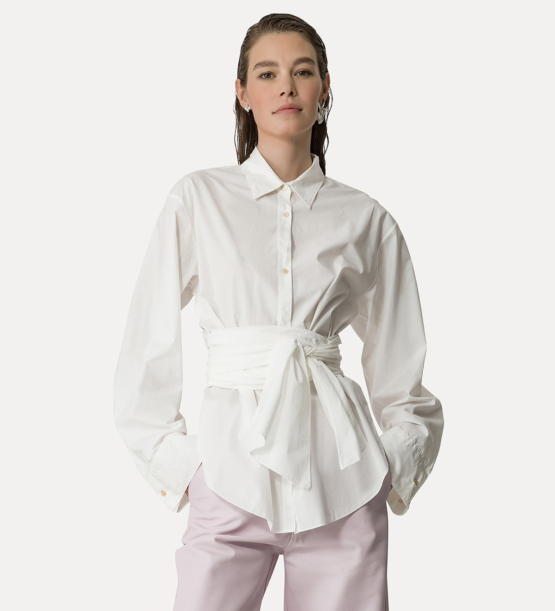 shirt with cummerbund | forte_forte