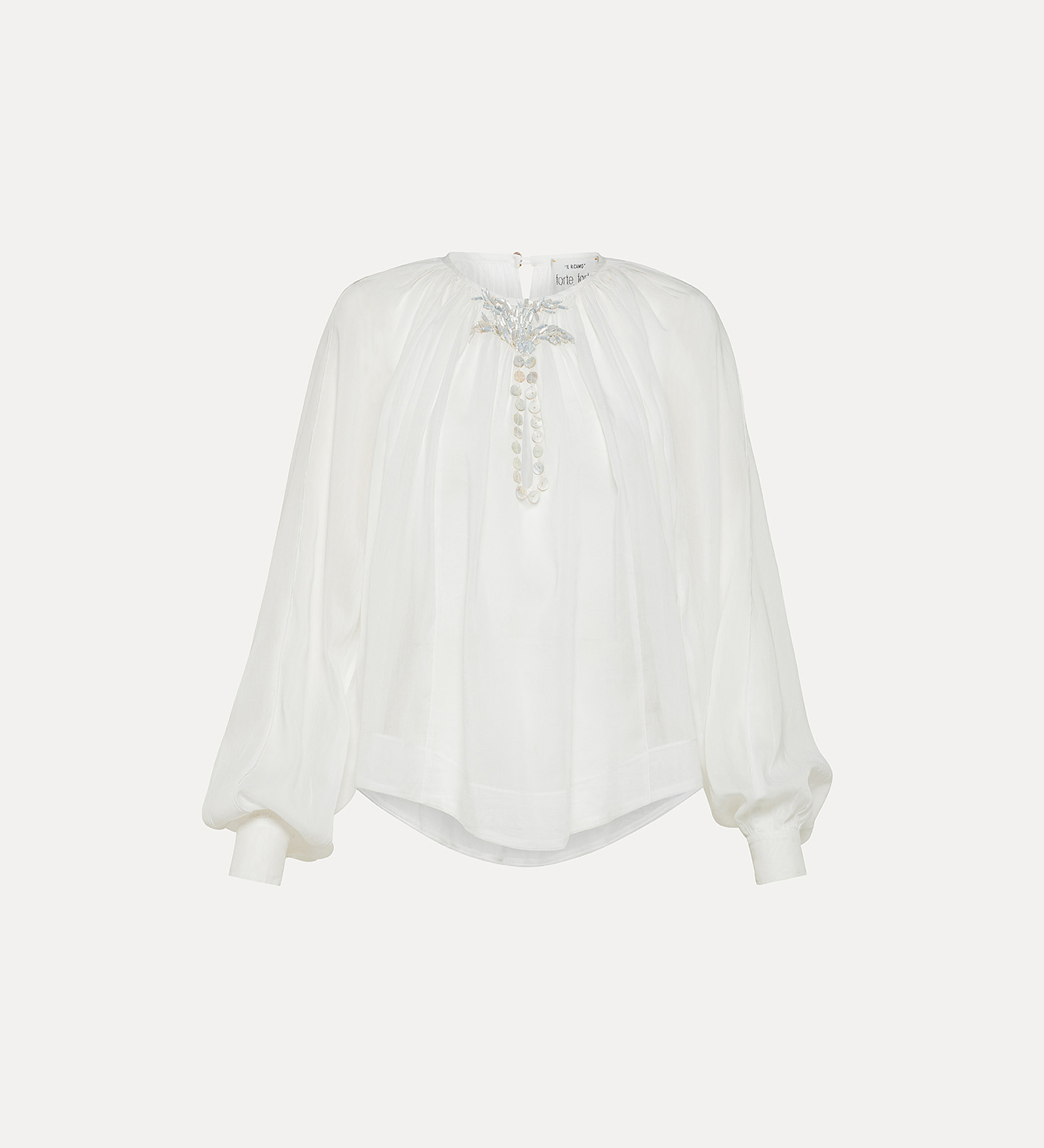 boho shirt in white | forte_forte