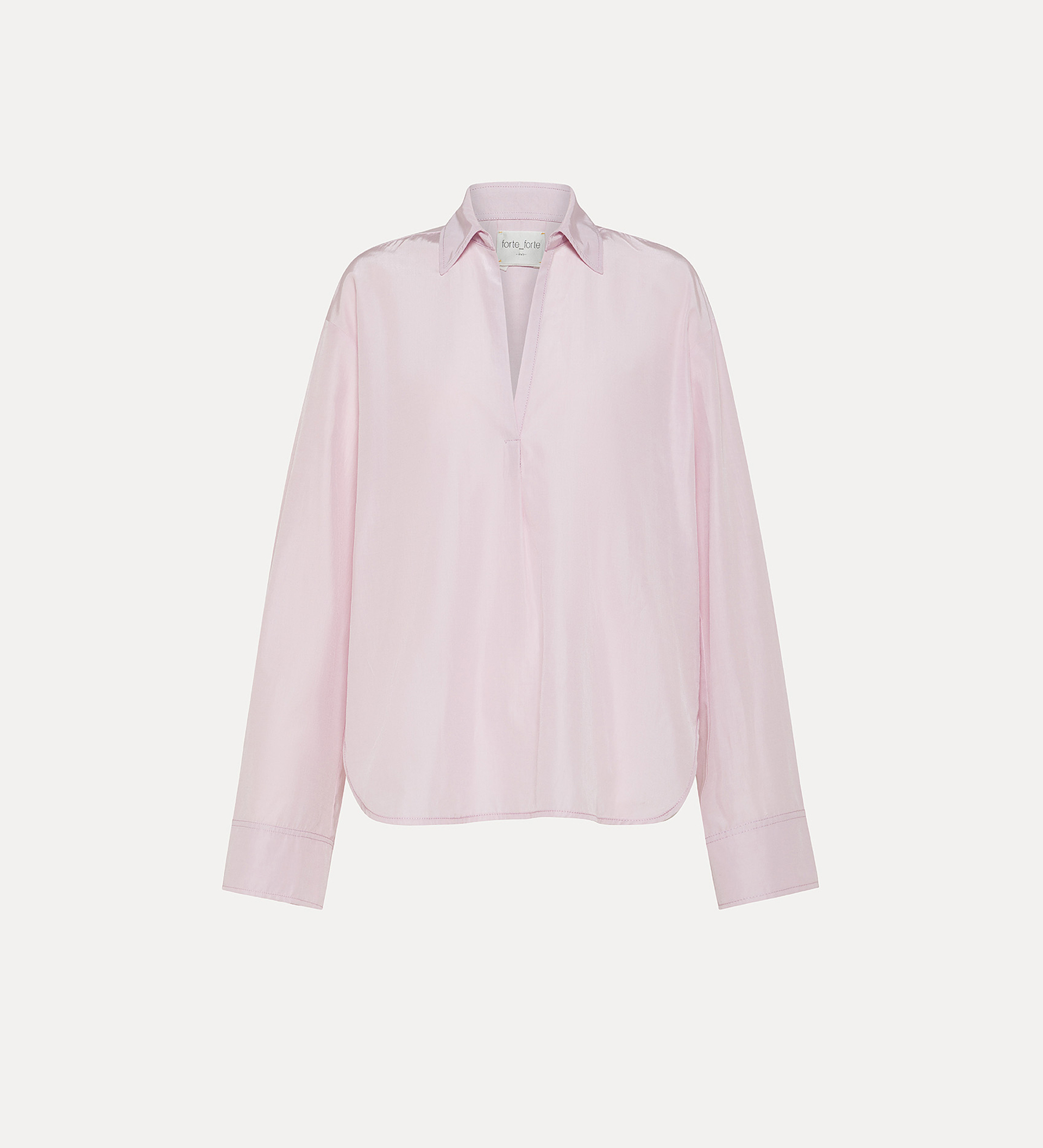 chemise polo en taffetas | forte_forte