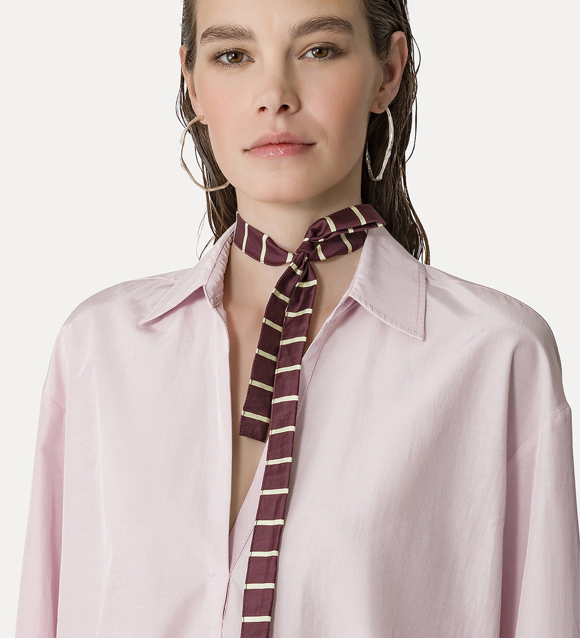 polo shirt in taffeta | forte_forte