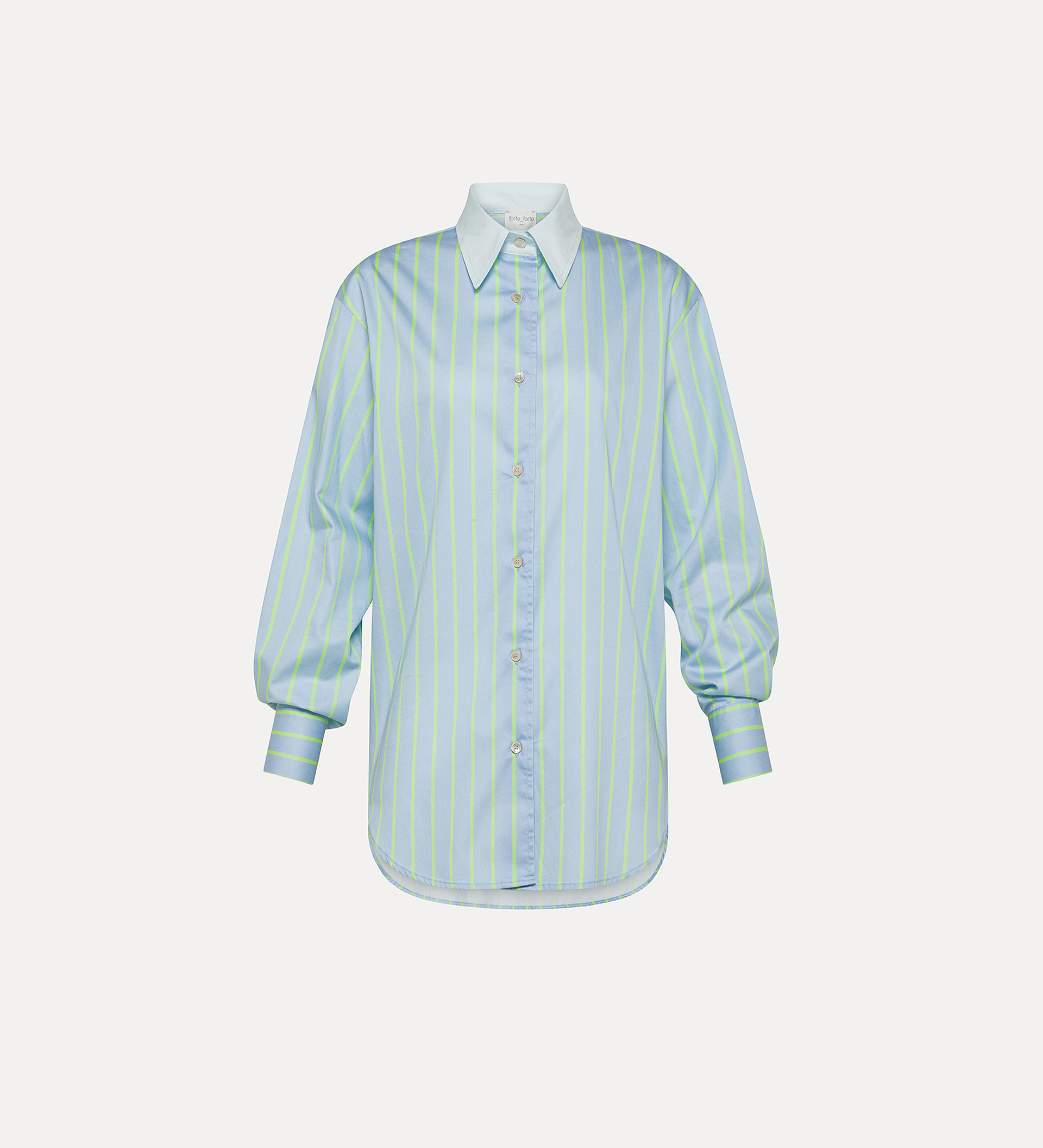 striped satin shirt | forte_forte