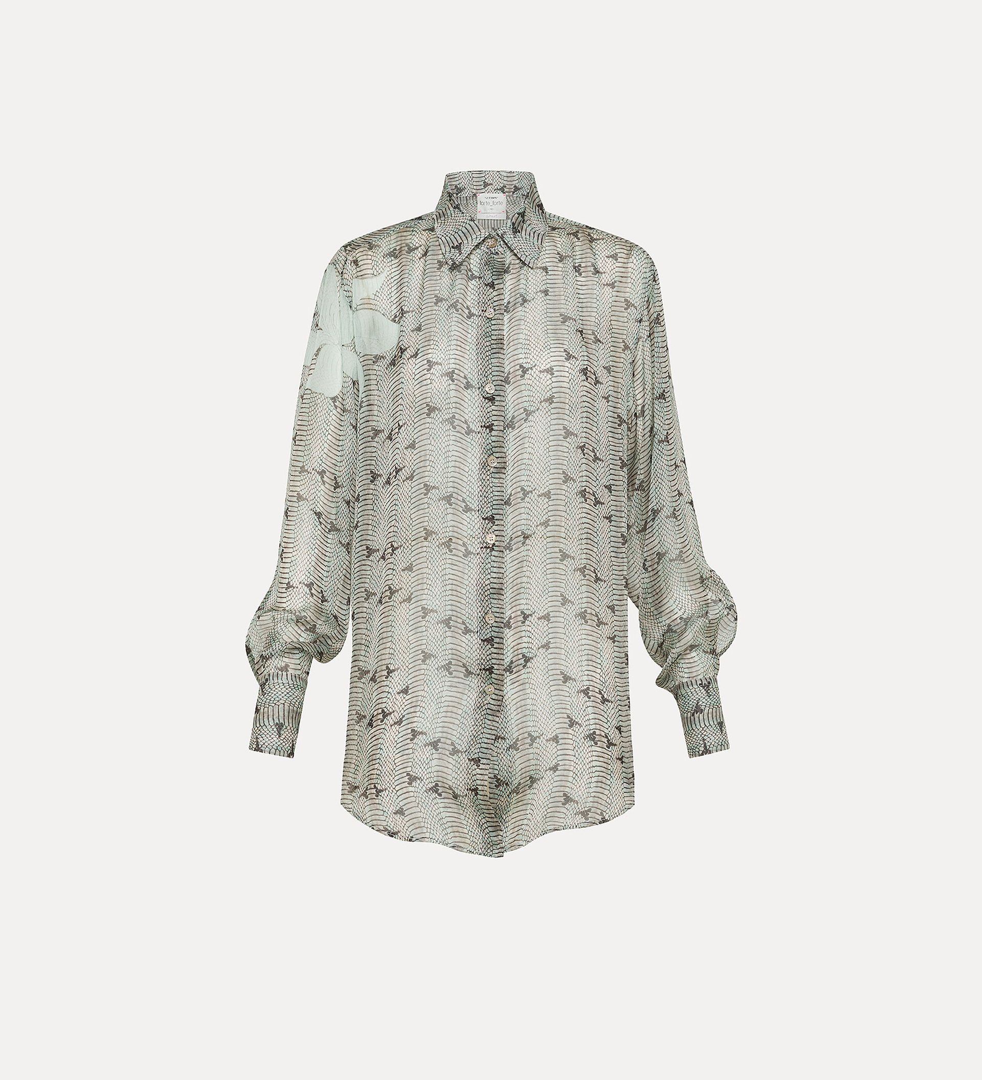 shirt in silk chiffon | forte_forte