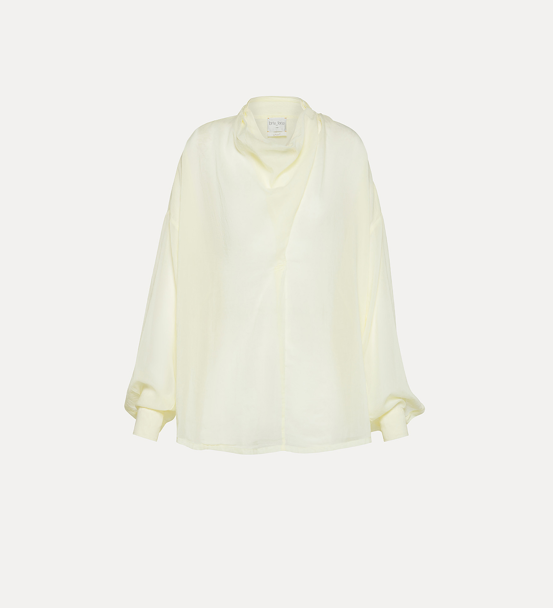 top with a crossover detail at the neck | forte_forte