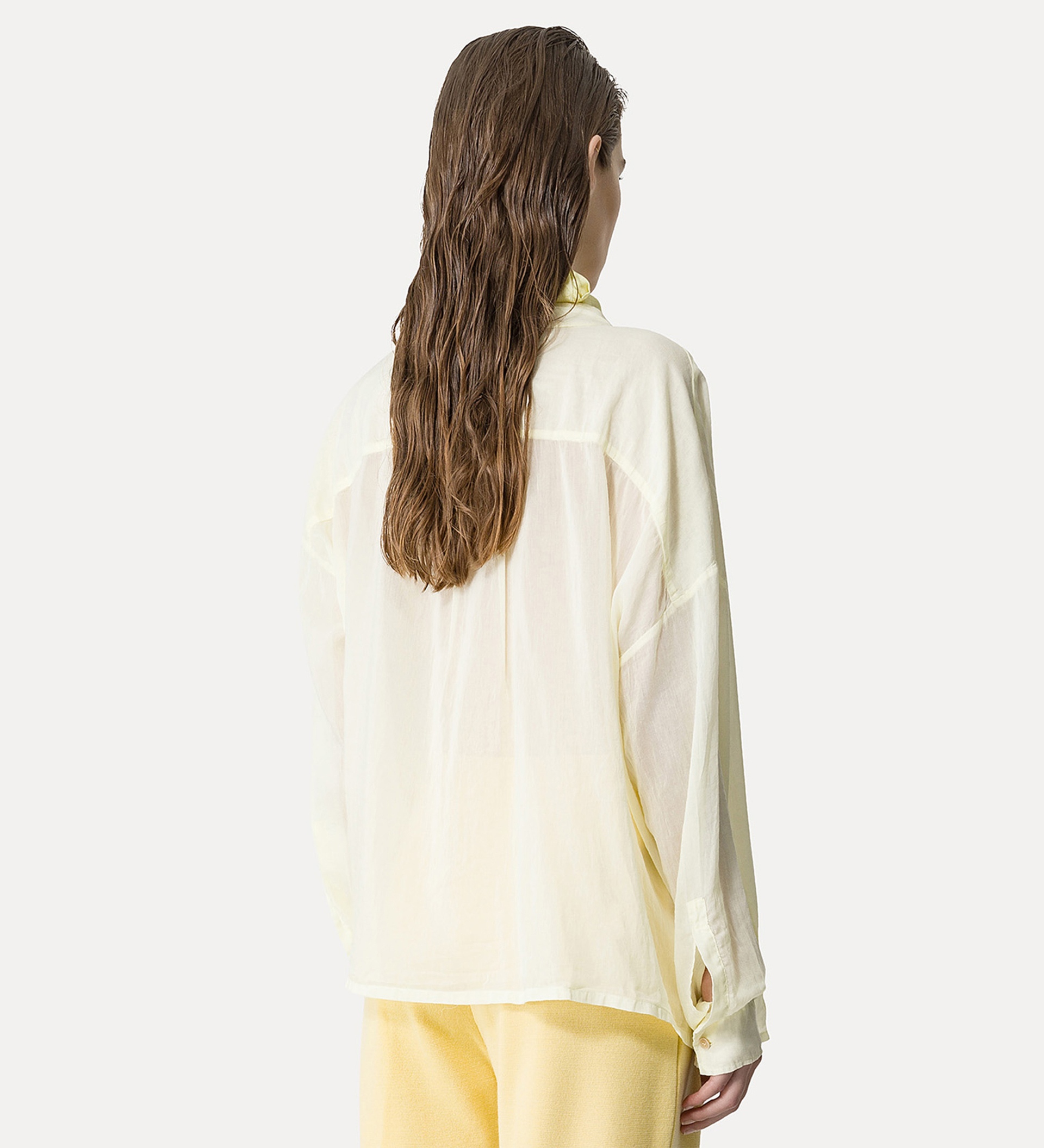 top with a crossover detail at the neck | forte_forte