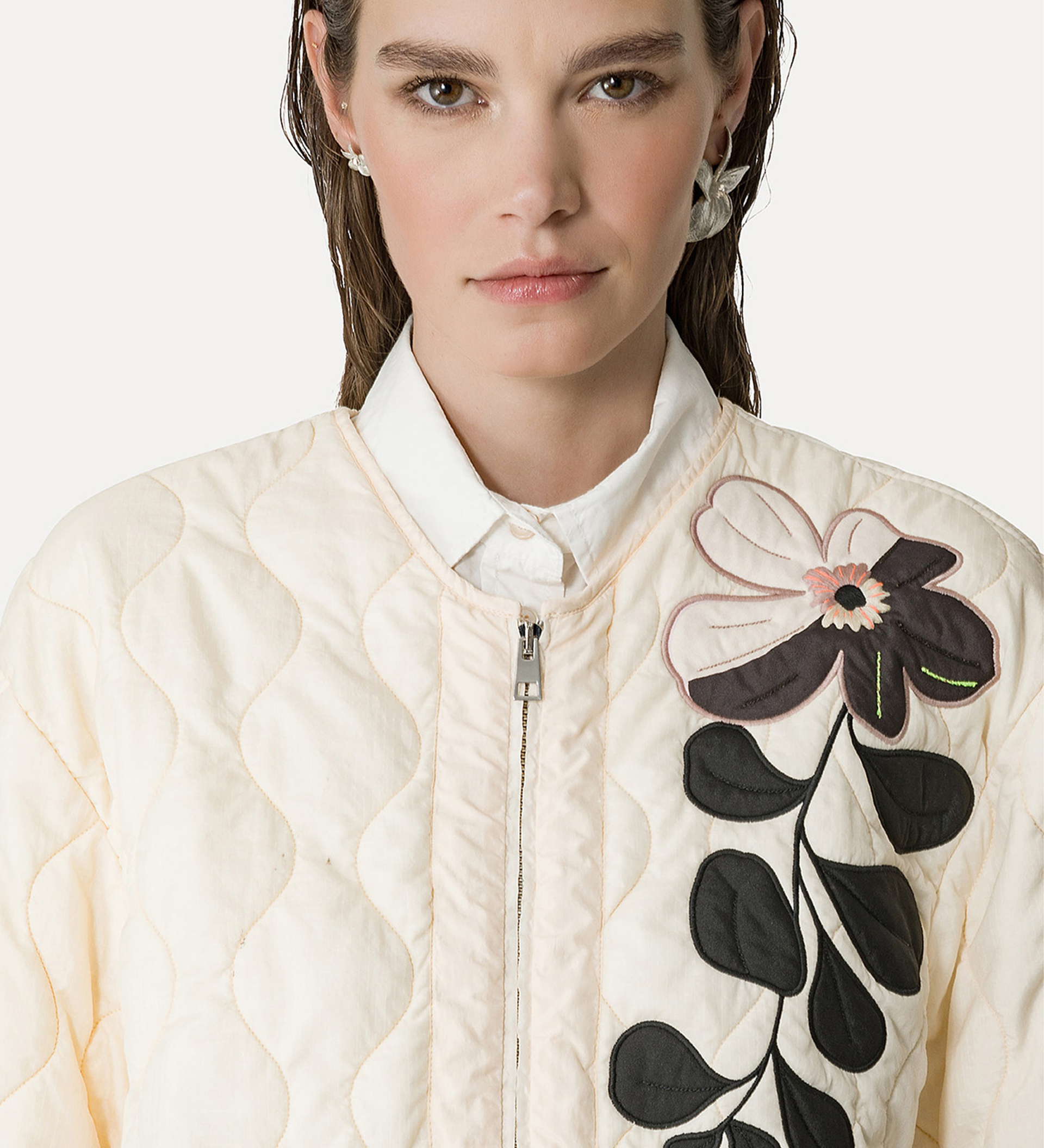 bomber jacket with embroidered detailing | forte_forte