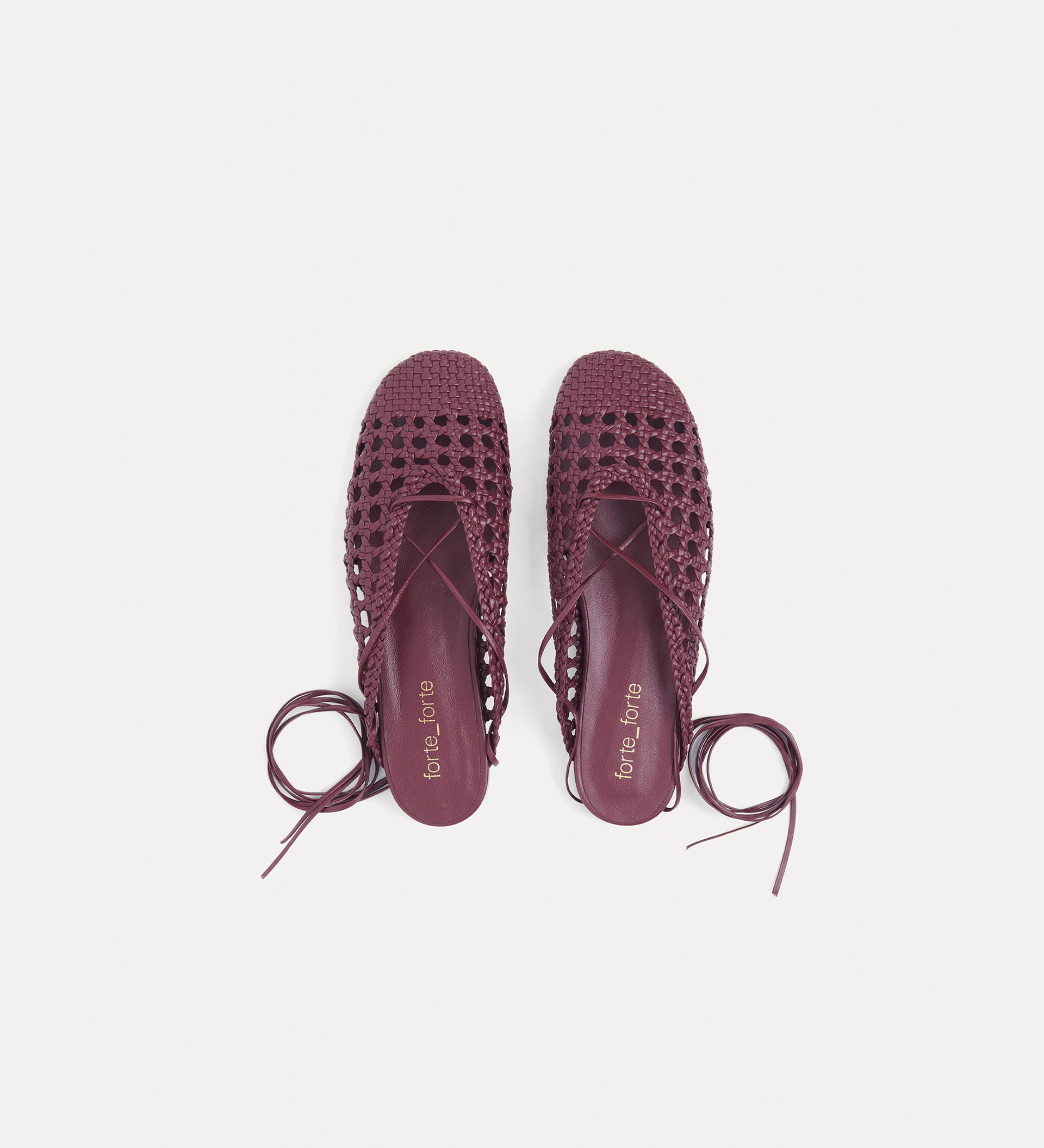 woven backless slipper | forte_forte
