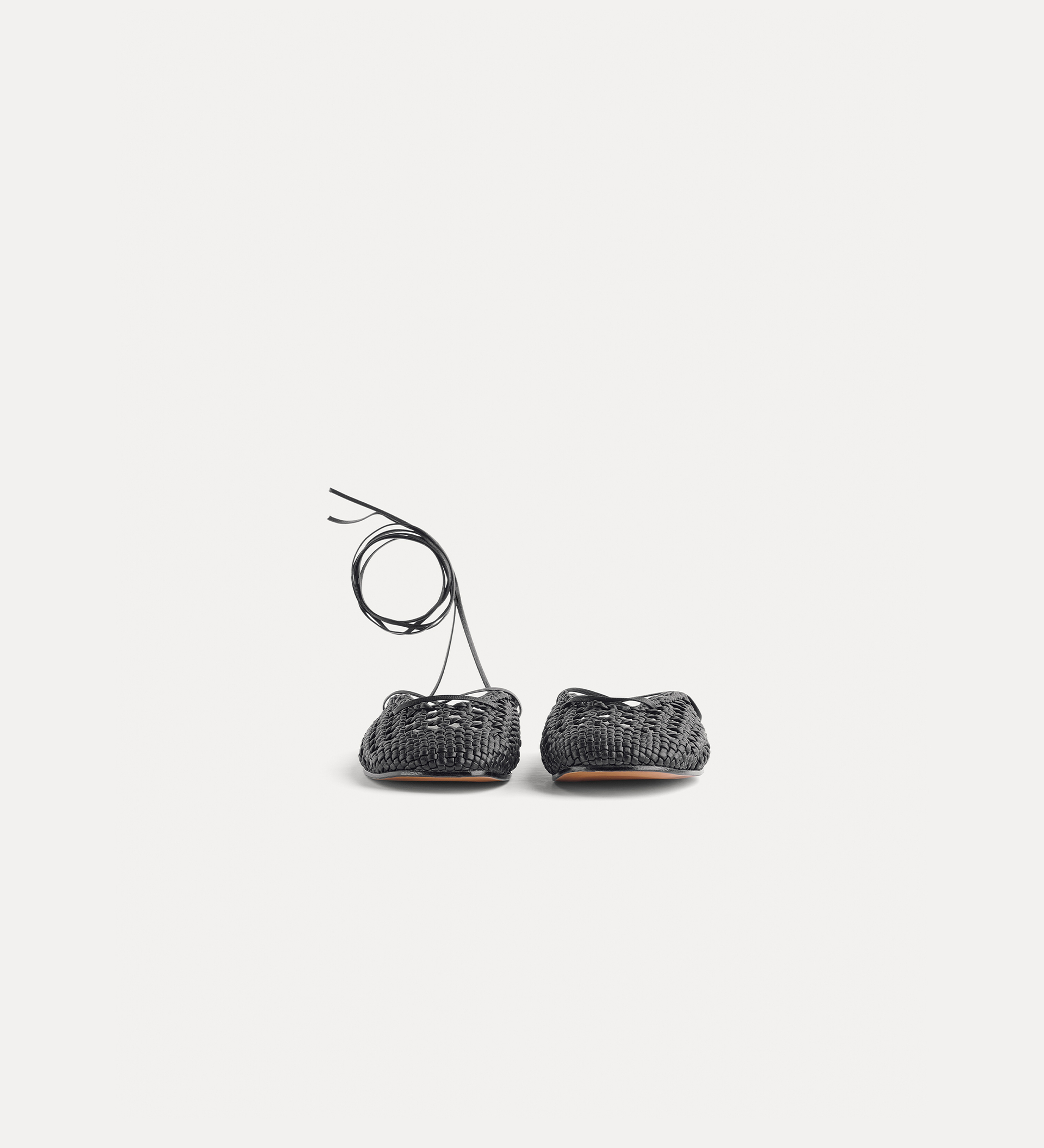 woven backless slipper in black | forte_forte