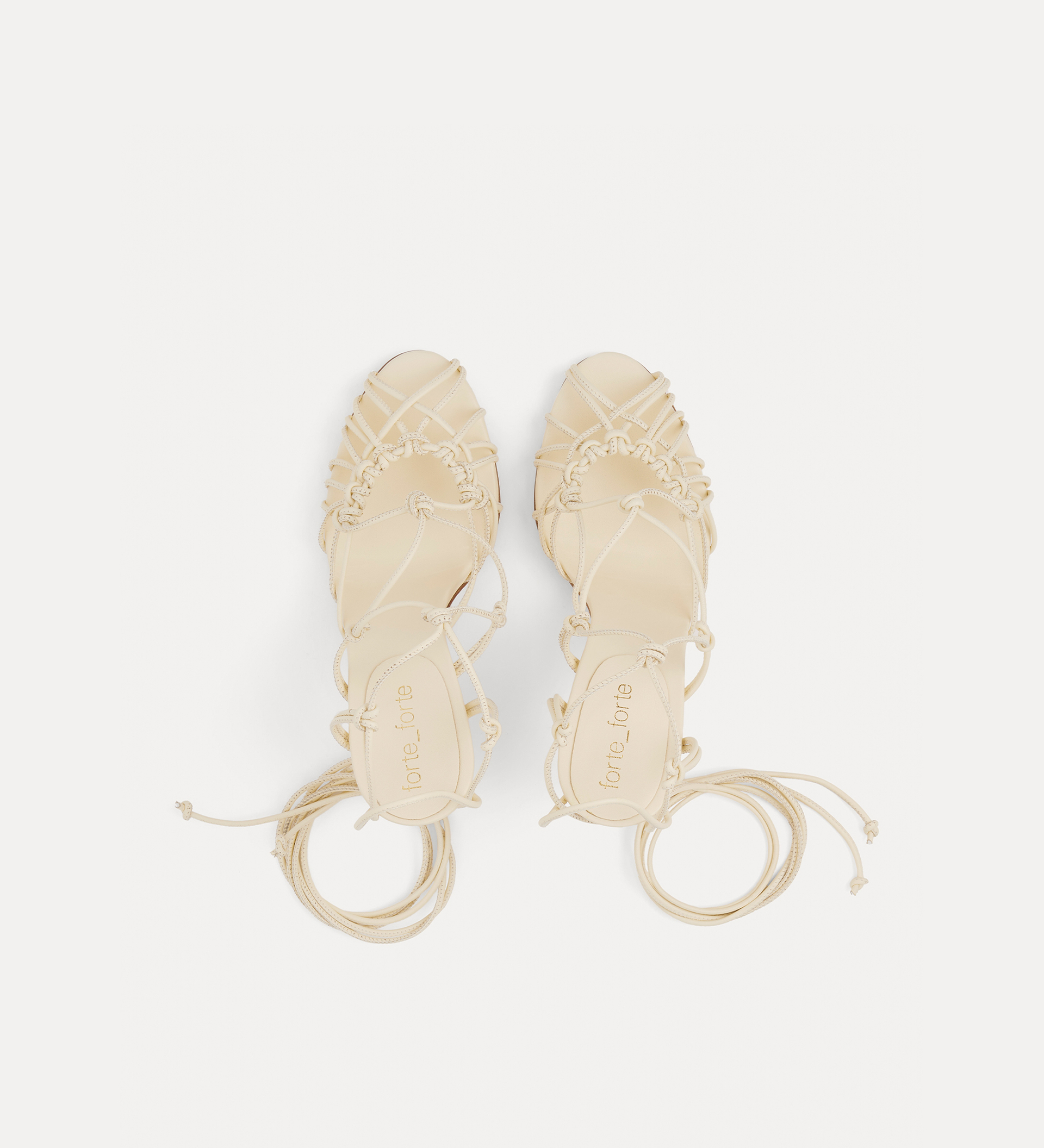 sandals with a slender heel | forte_forte
