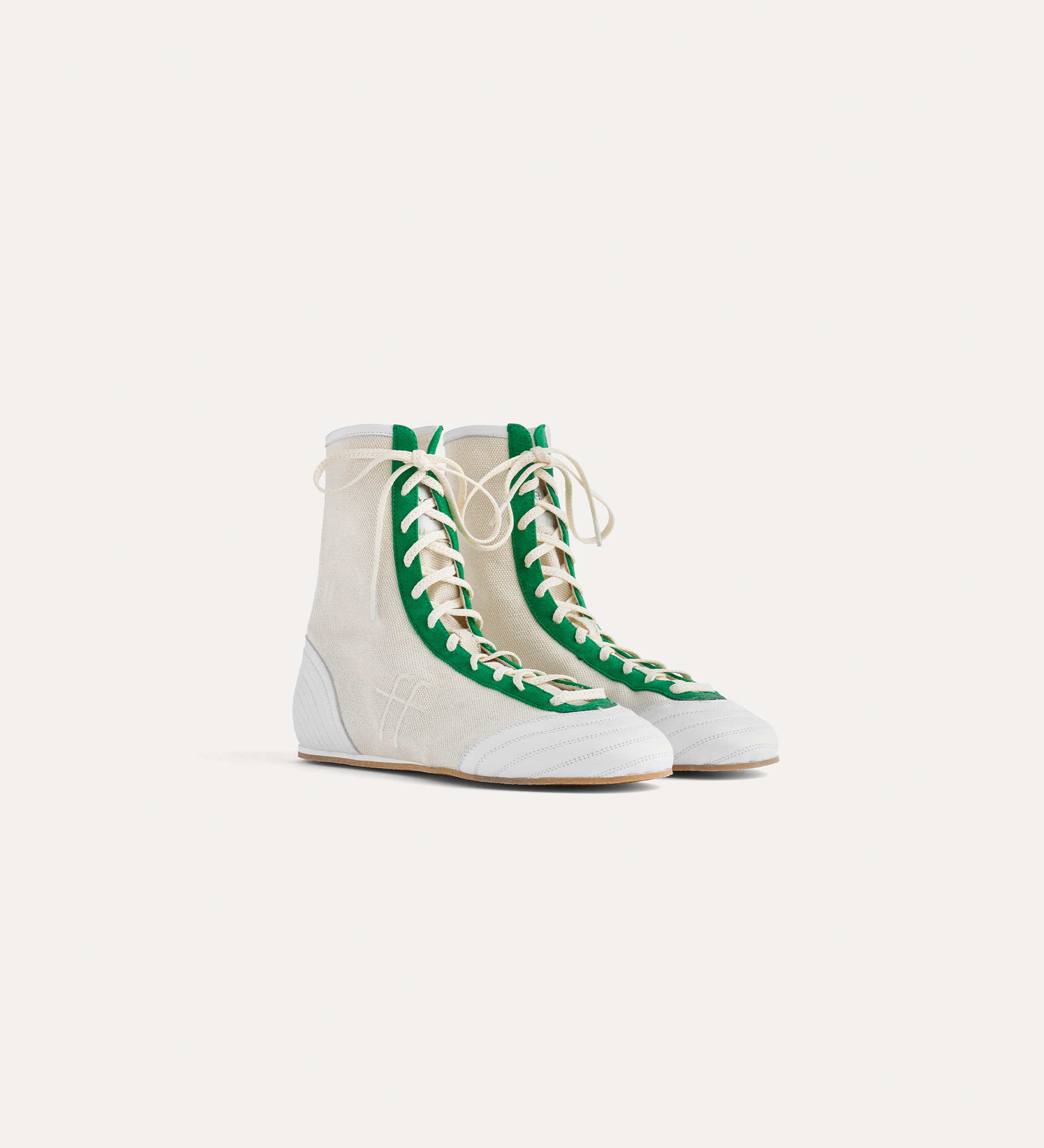 high–top shoes in canvas | forte_forte