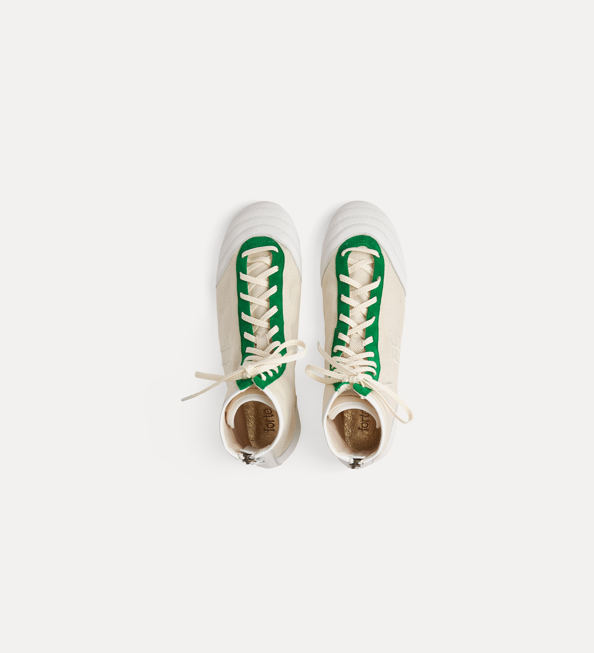 high–top shoes in canvas | forte_forte