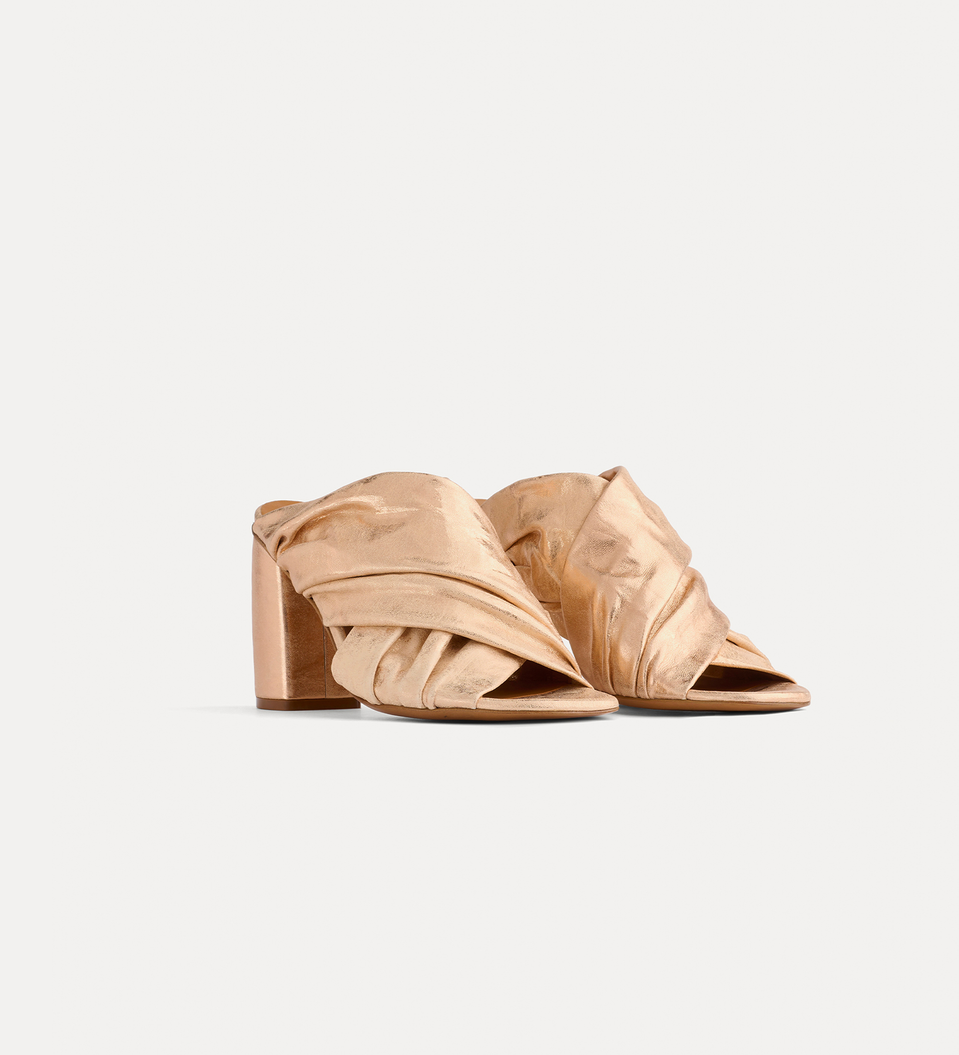 crossover sandals with heel | forte_forte