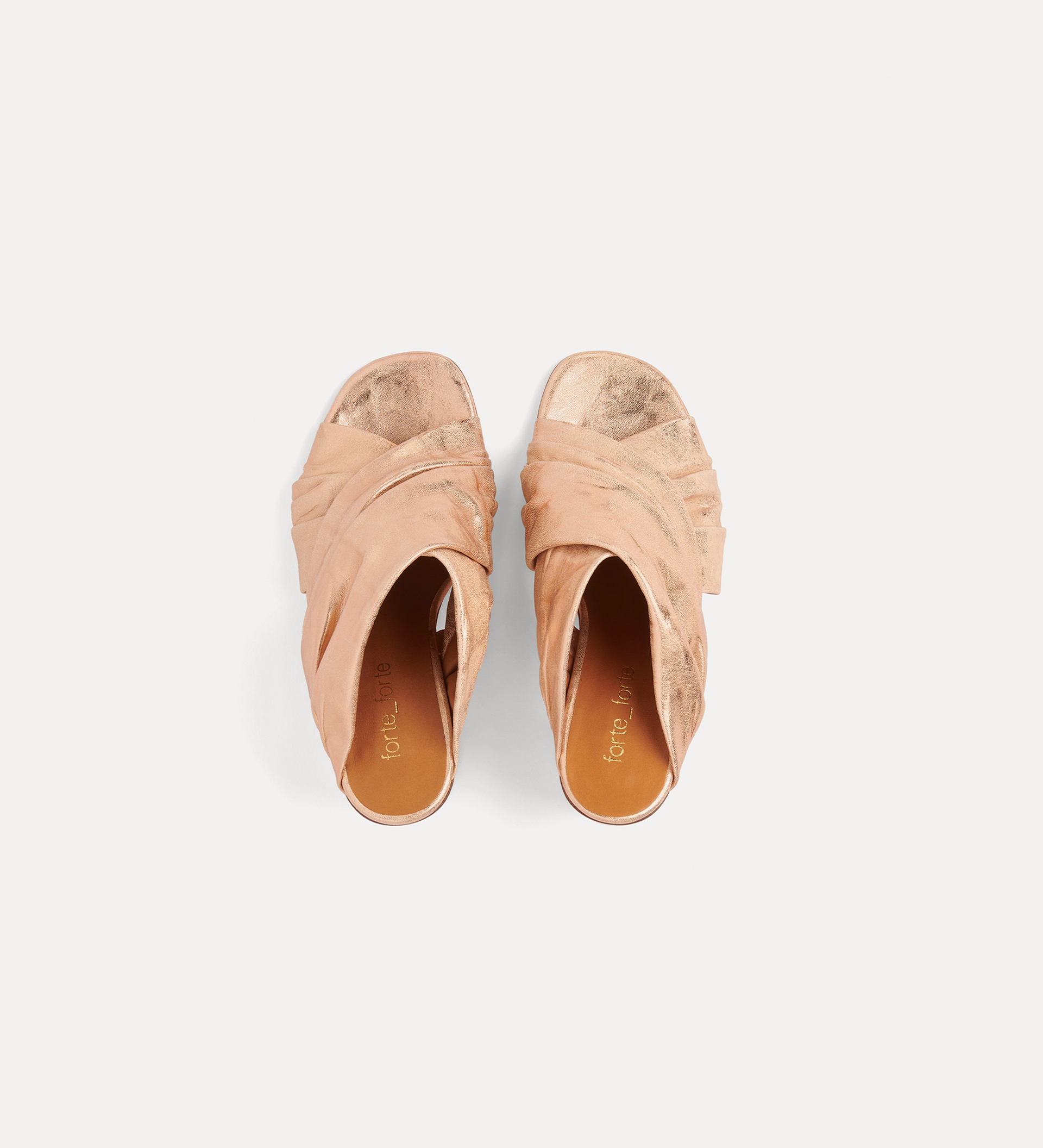 crossover sandals with heel | forte_forte