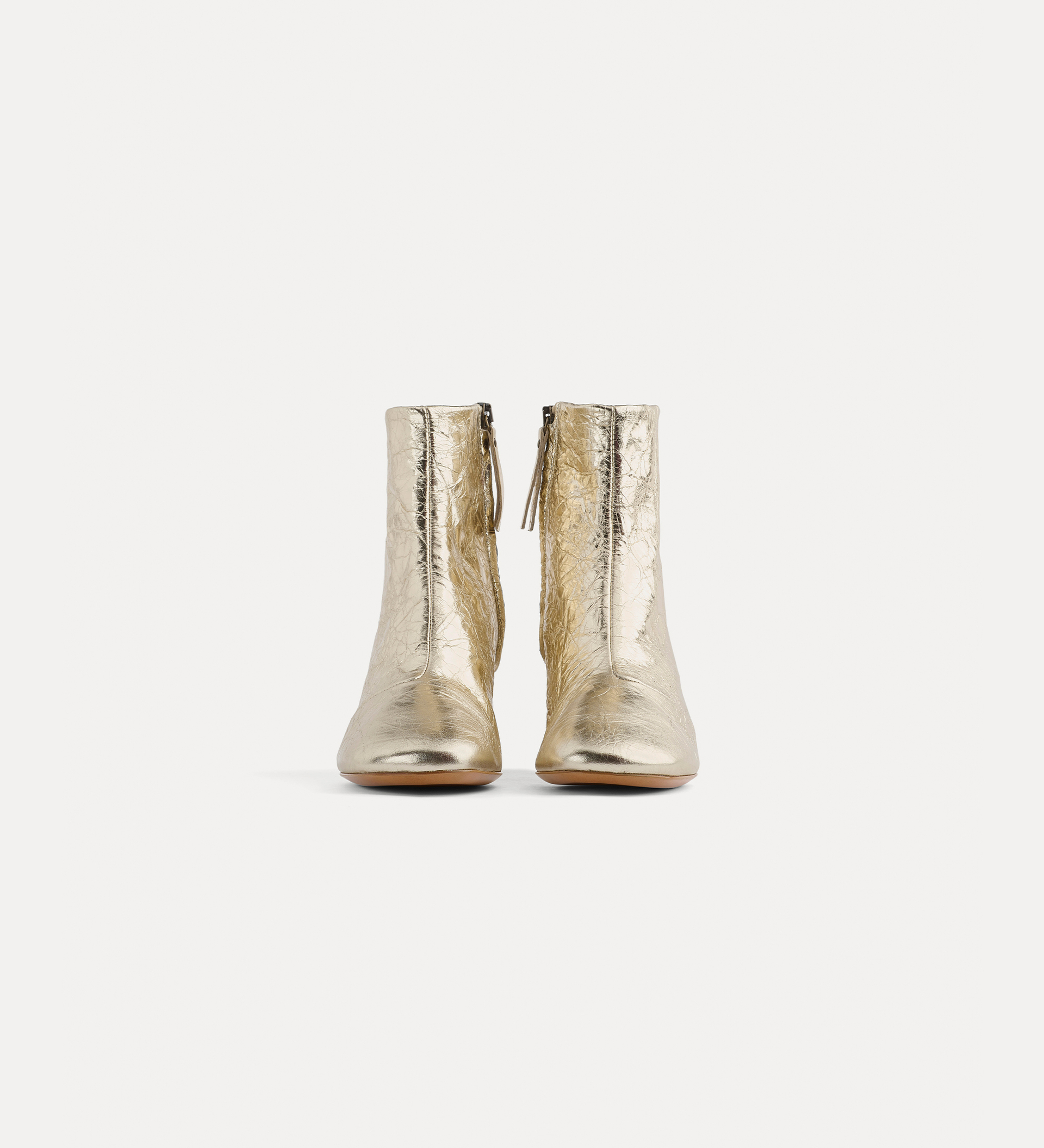ankle boot in crackled leather | forte_forte