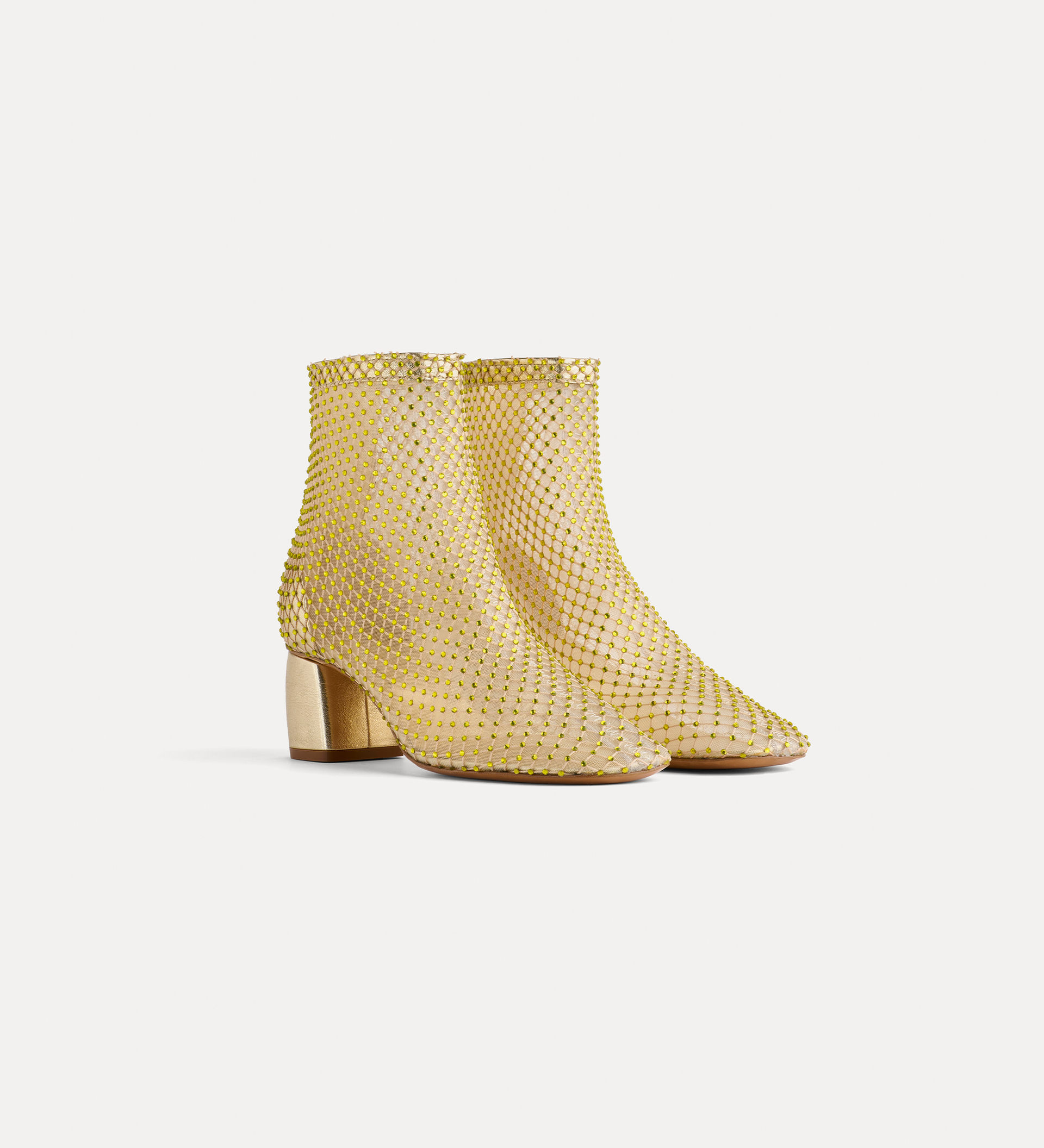 ankle boots in diamanté mesh | forte_forte