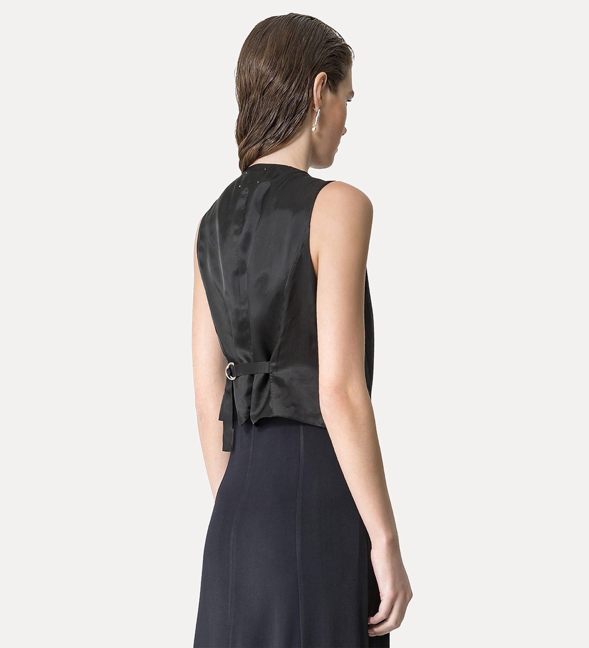 viscose and wool vest | forte_forte