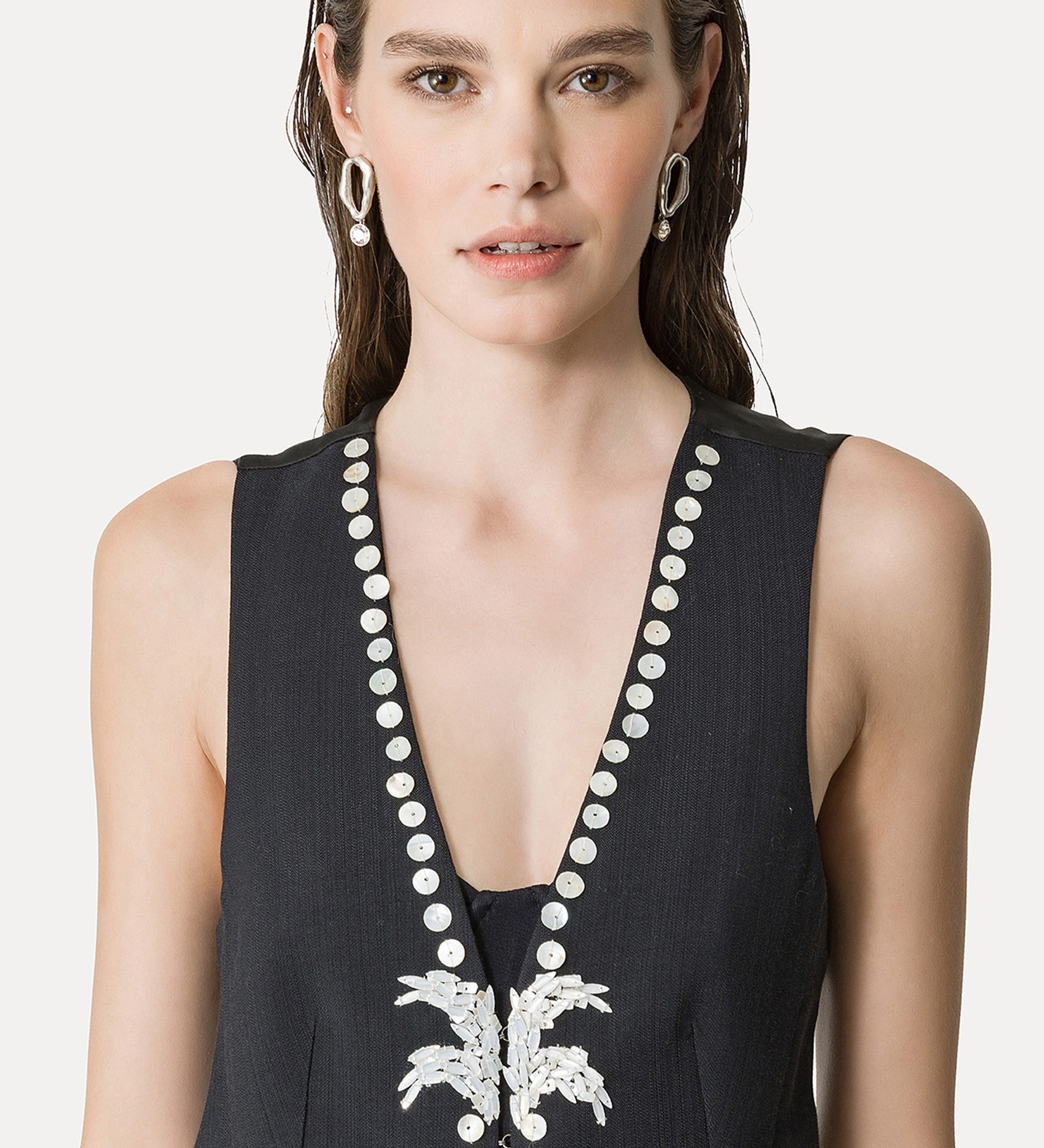 viscose and wool vest | forte_forte