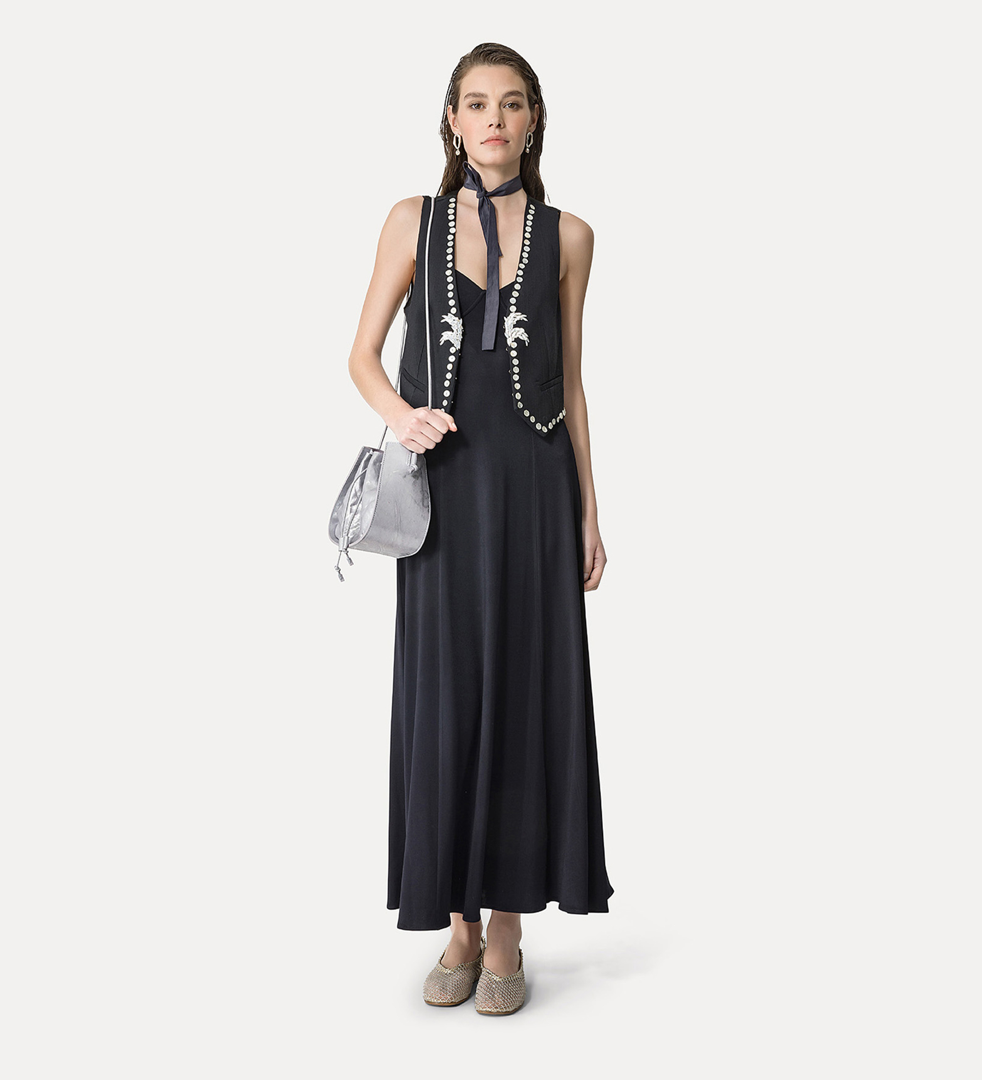 viscose and wool vest | forte_forte