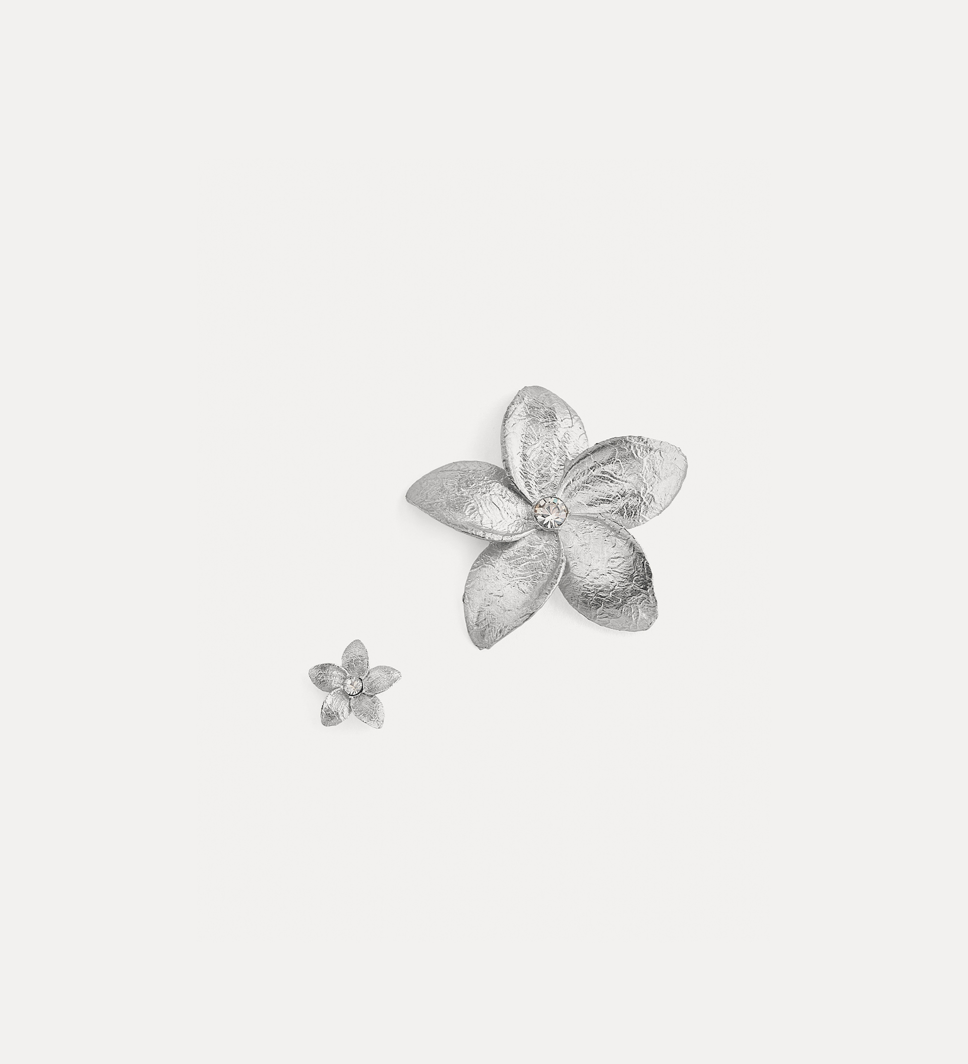 boucles d'oreille fleurs argent | forte_forte