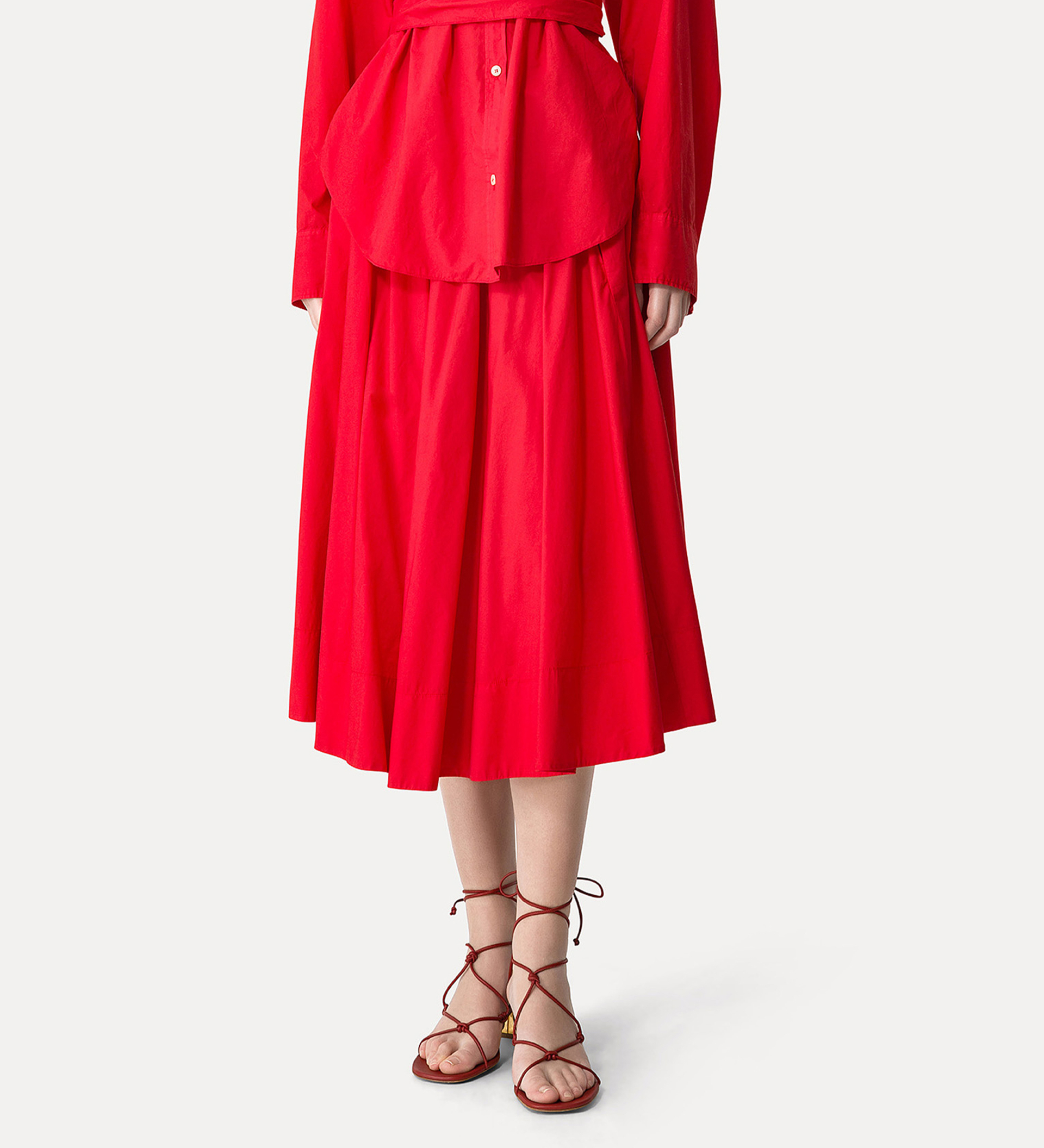 skirt with an elasticated waistband | forte_forte